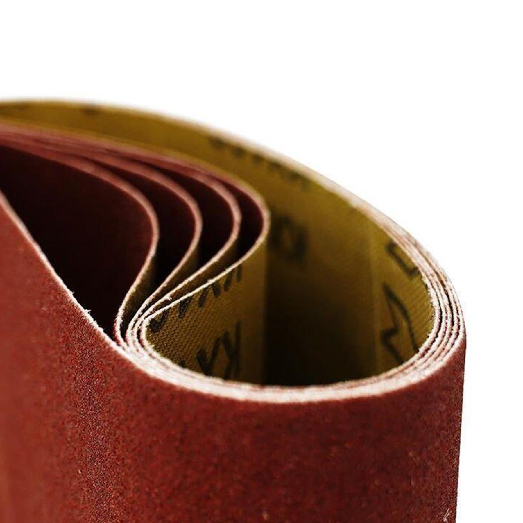 (Pack of 10) Power Tool Sander Sanding Belts 75mm X 457mm 80 Grit Medium DIY by Dapetz