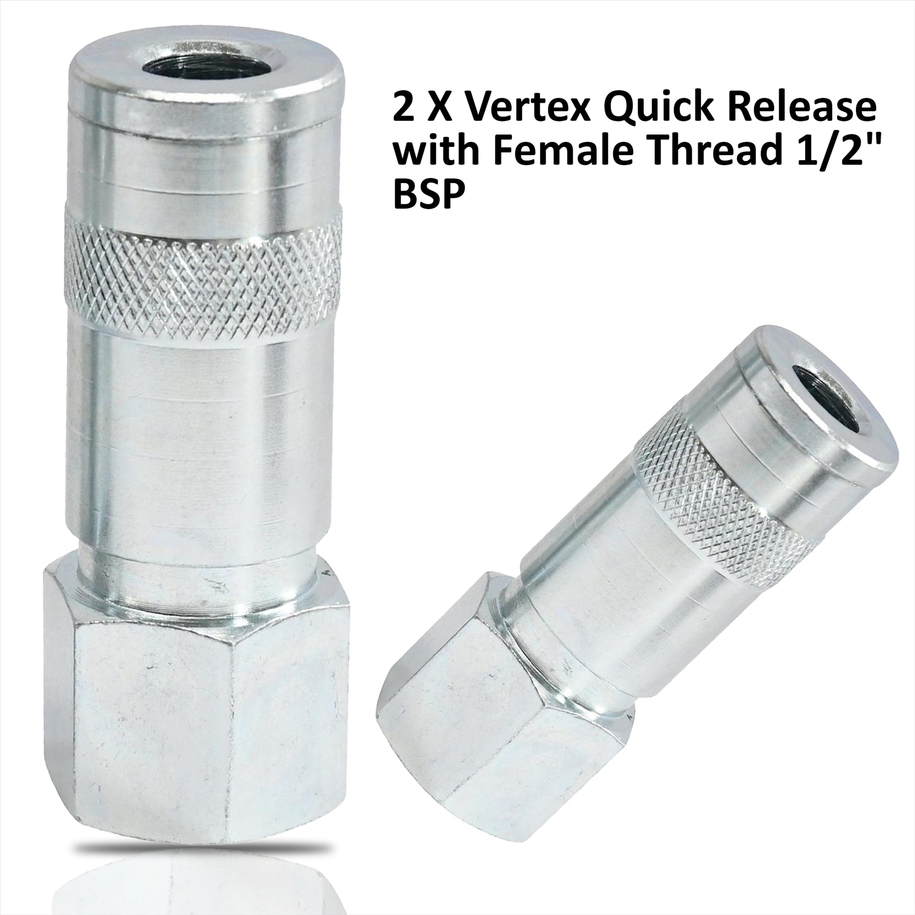 2x Air Line Fitting Quick Release For PCL Vertex Compressor Air Hose 1/2" Female