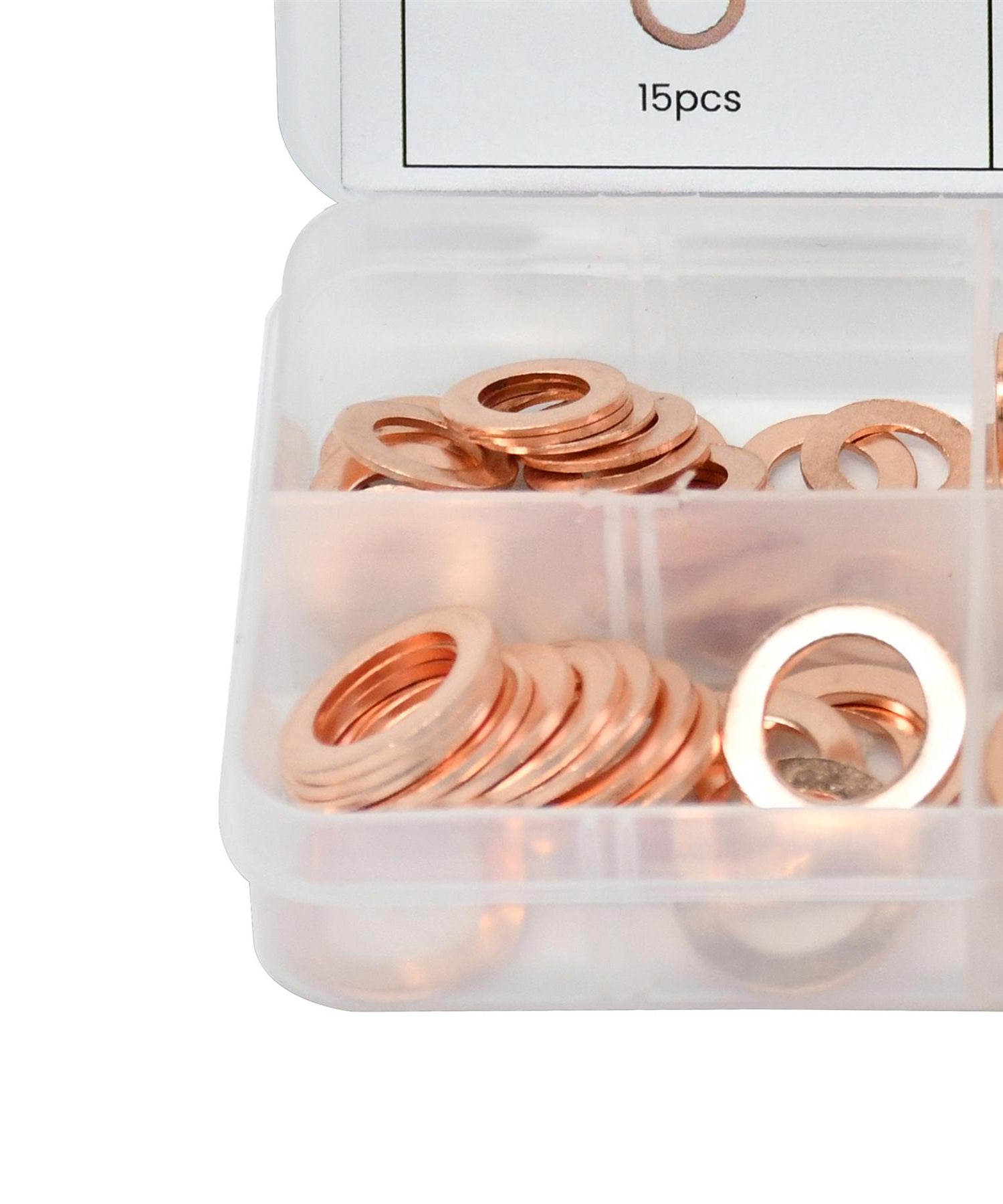 Assorted Box 110 Piece Imperial Washers Solid Copper Sump Plug Washer Set New By Dapetz