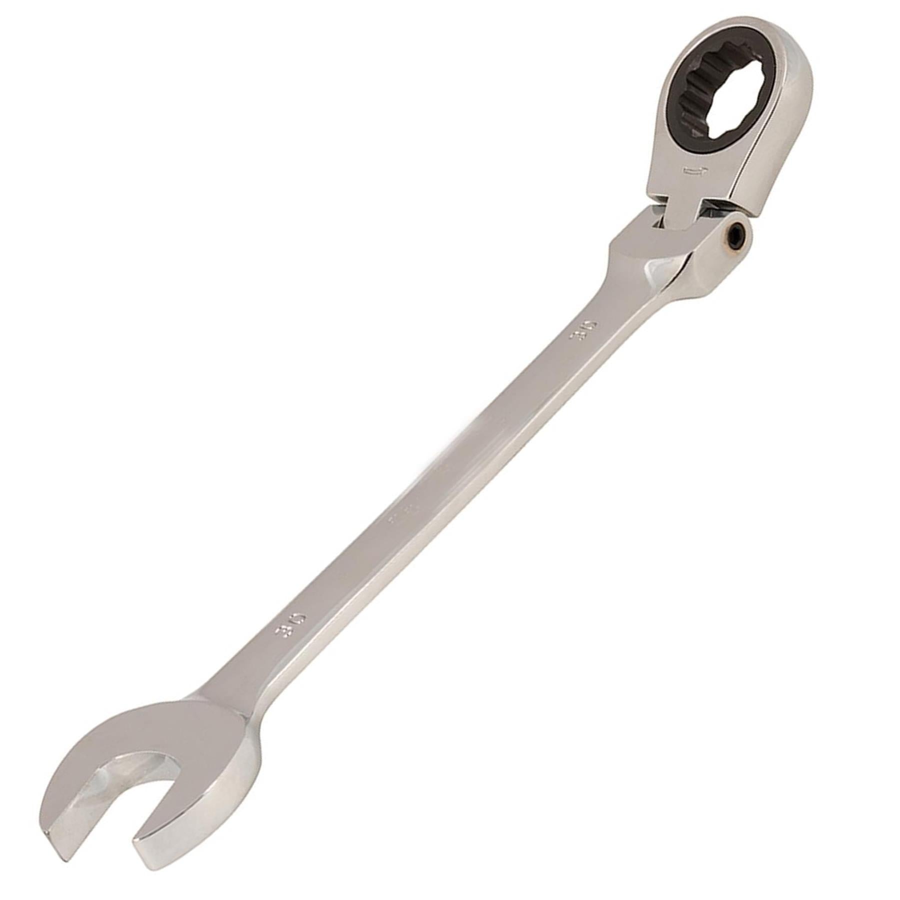 Flexible Head Ratchet Metric Spanner 30mm Open End & Ring