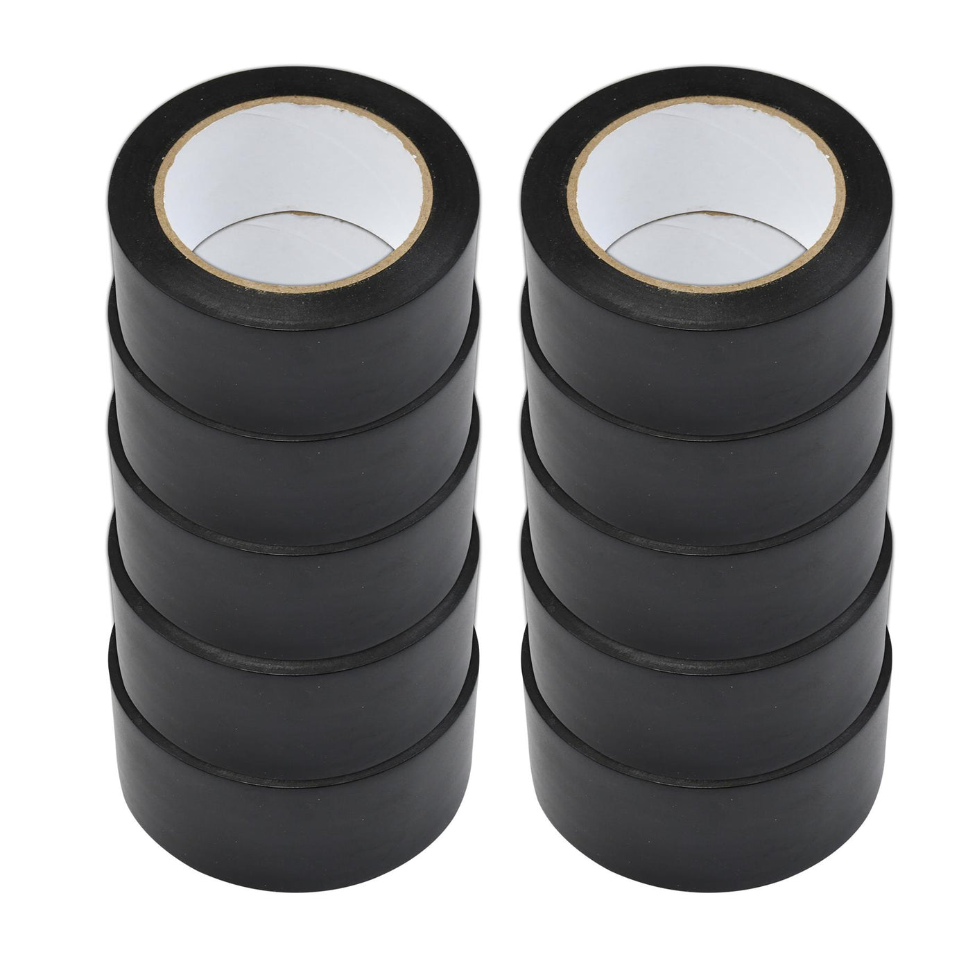 10PCS Wide Black PVC Electrical Tape 50mm x 33m Insulation Flame Retardant Long By Dapetz