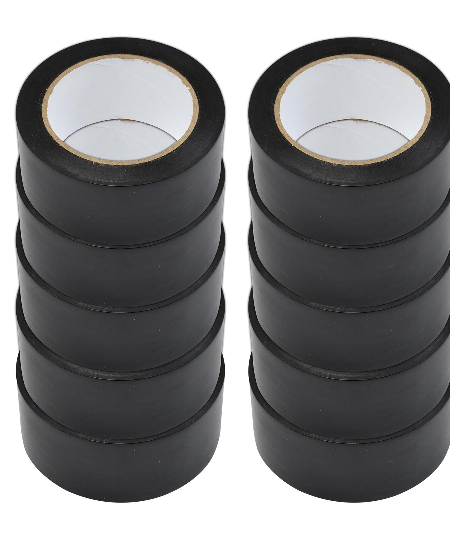 10PCS Wide Black PVC Electrical Tape 50mm x 33m Insulation Flame Retardant Long By Dapetz