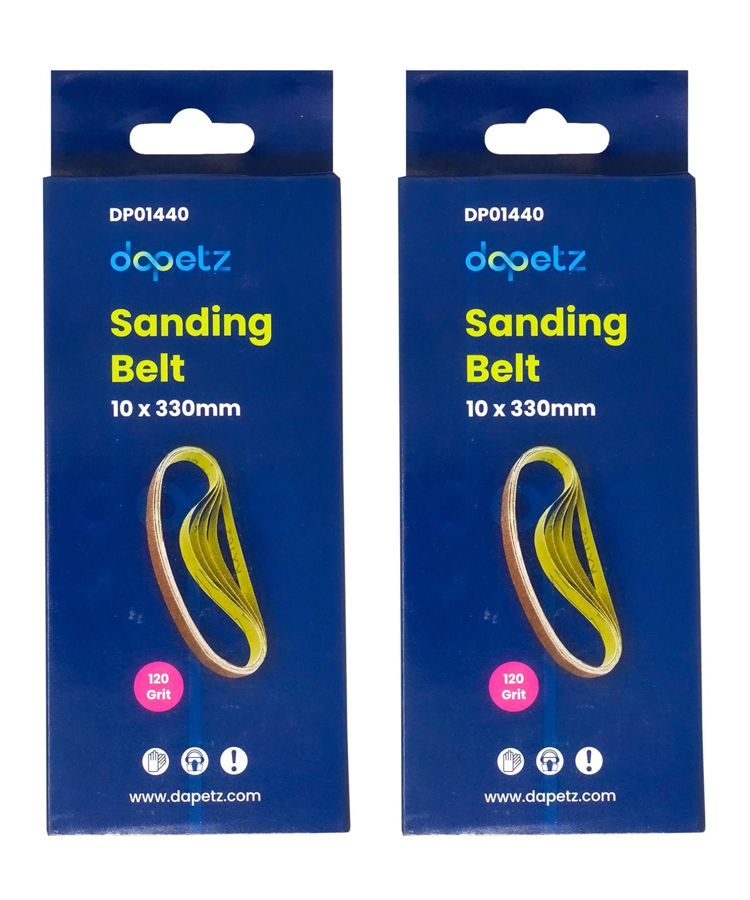 330mm x 10mm 120G Belt Power Finger File Sander Abrasive Sanding Belts 10pk