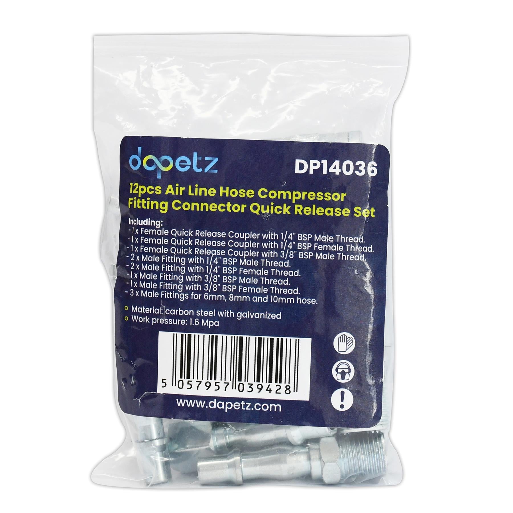 Air Line Fitting Hose End Connector Male Female Quick Release For PCL Vertex Set