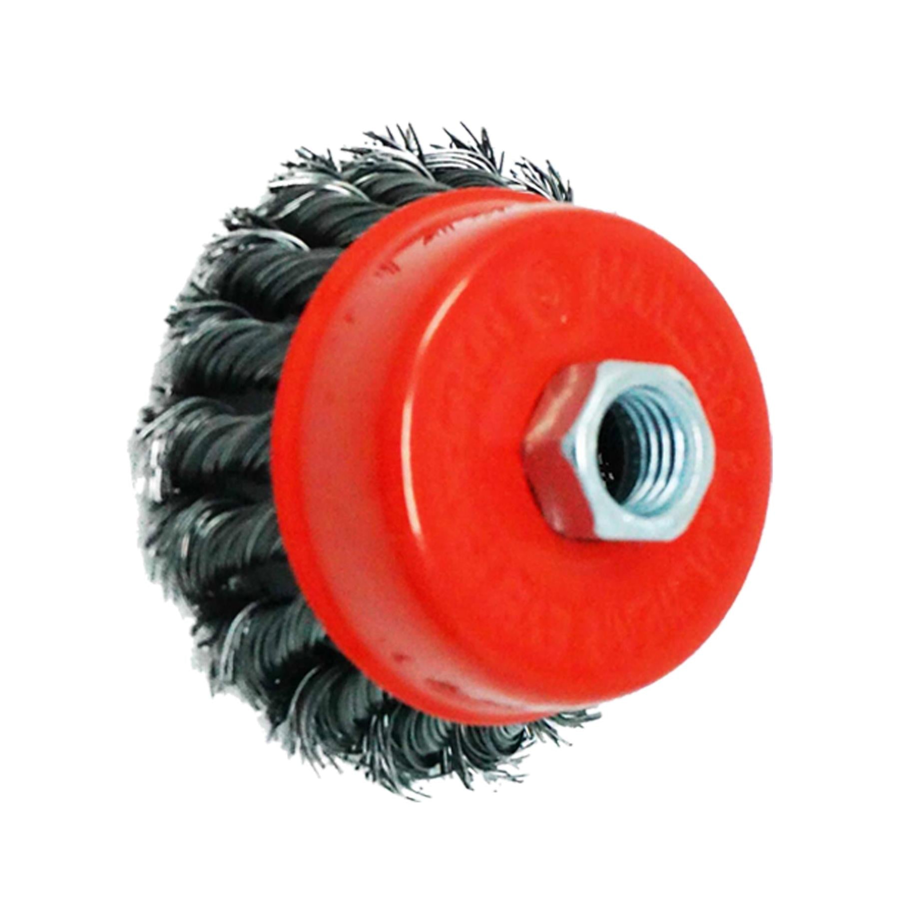 10x Twist Knot Wire Wheel Cup Brush Set For Angle Grinder 3" M14 Crew By Dapetz