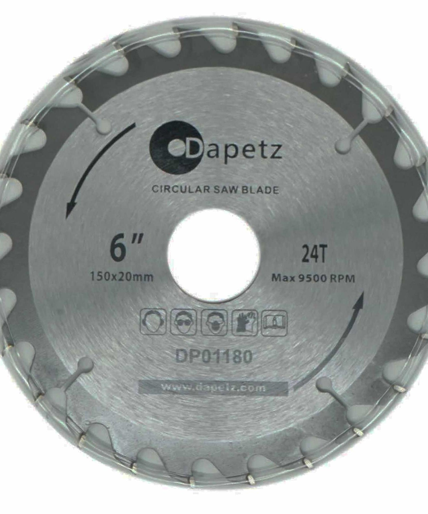 3 TCT Circular Saw Blade 150mm Diameter 30mm Bore | Mitre & Chop Saw by Dapetz