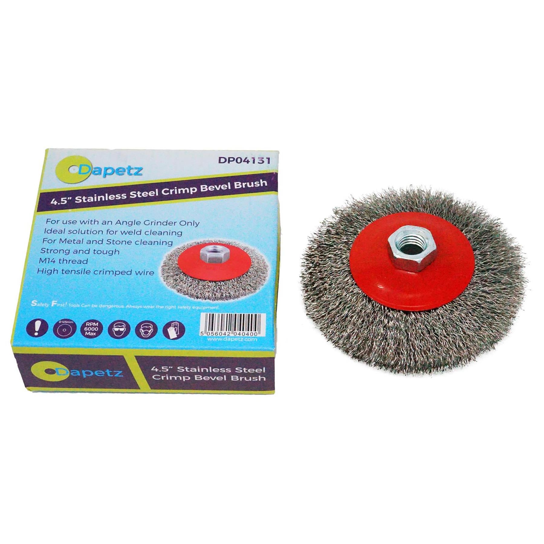 100mm Rotary Steel Wire Brush Wheel Cup Angle Grinder M14x2 By Dapetz