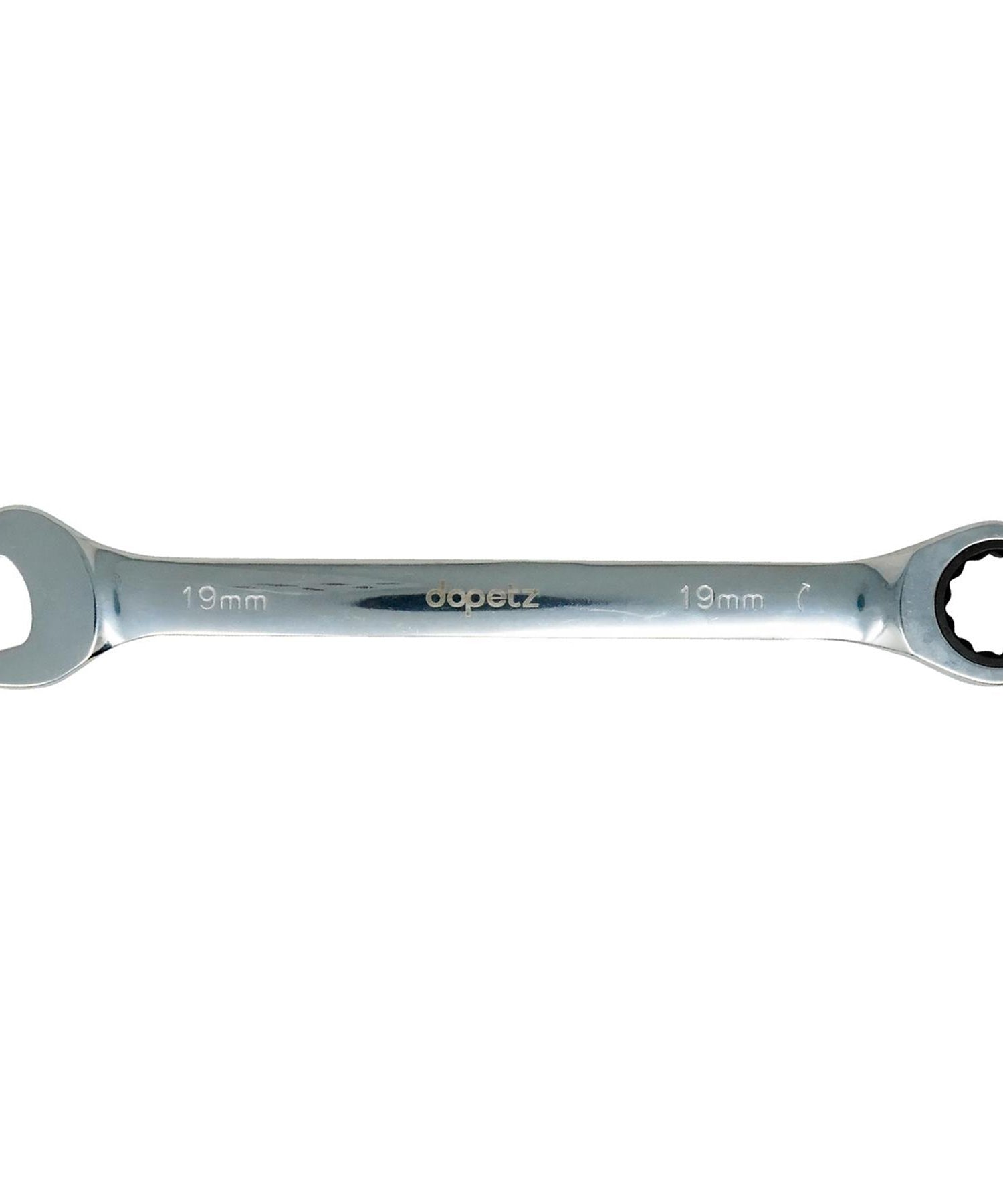 Fixed Head Ratchet Metric Spanner Open End Ring Combination 19mm