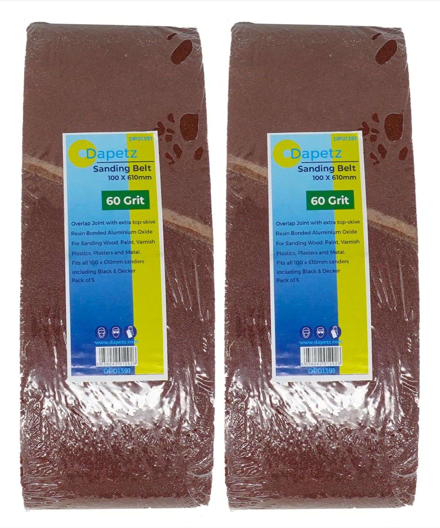 (Pack of 10) New 100 X 610mm 60 Grit Coarse Sander Sanding Belts Brand New Kit by dapetz