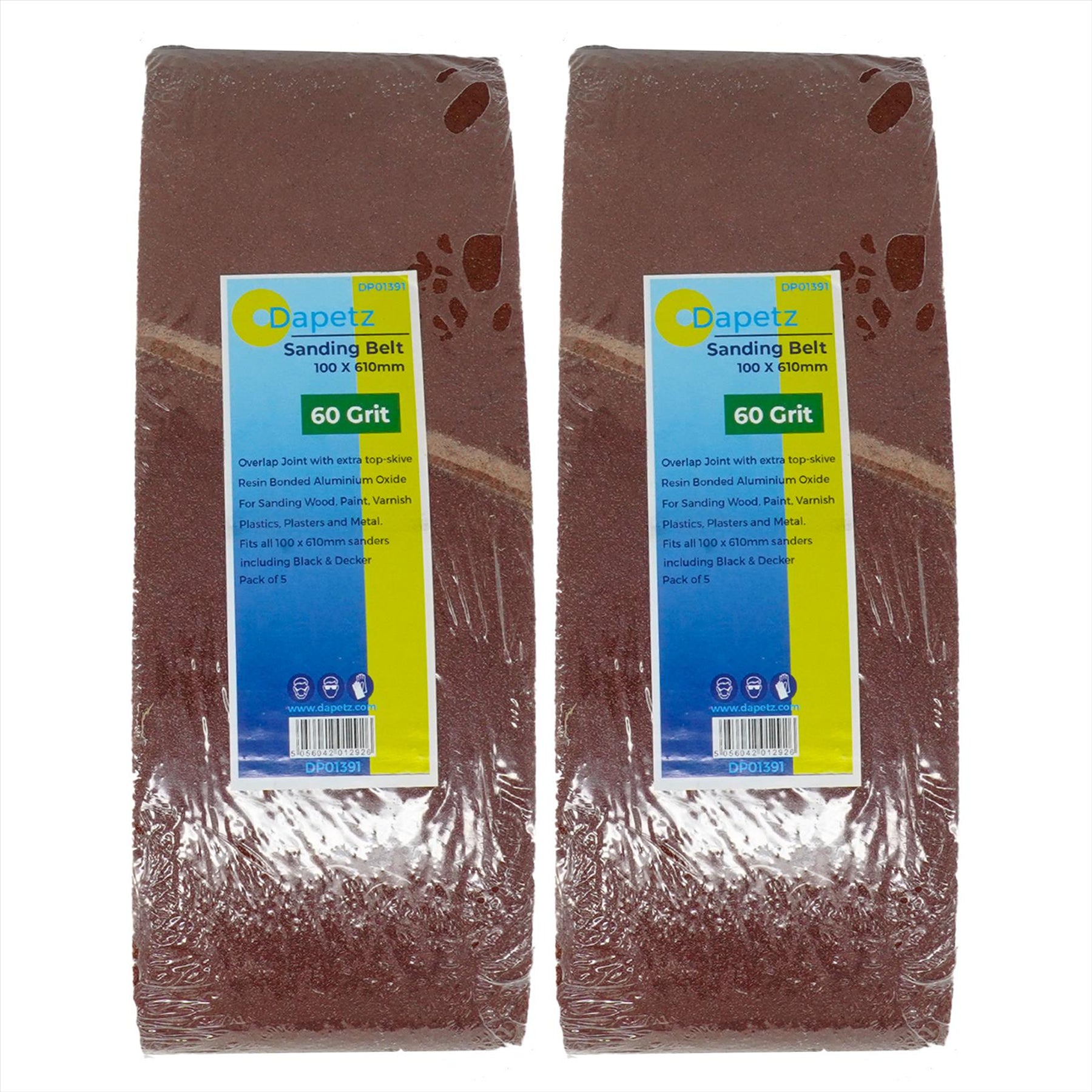 (Pack of 10) New 100 X 610mm 60 Grit Coarse Sander Sanding Belts Brand New Kit by dapetz