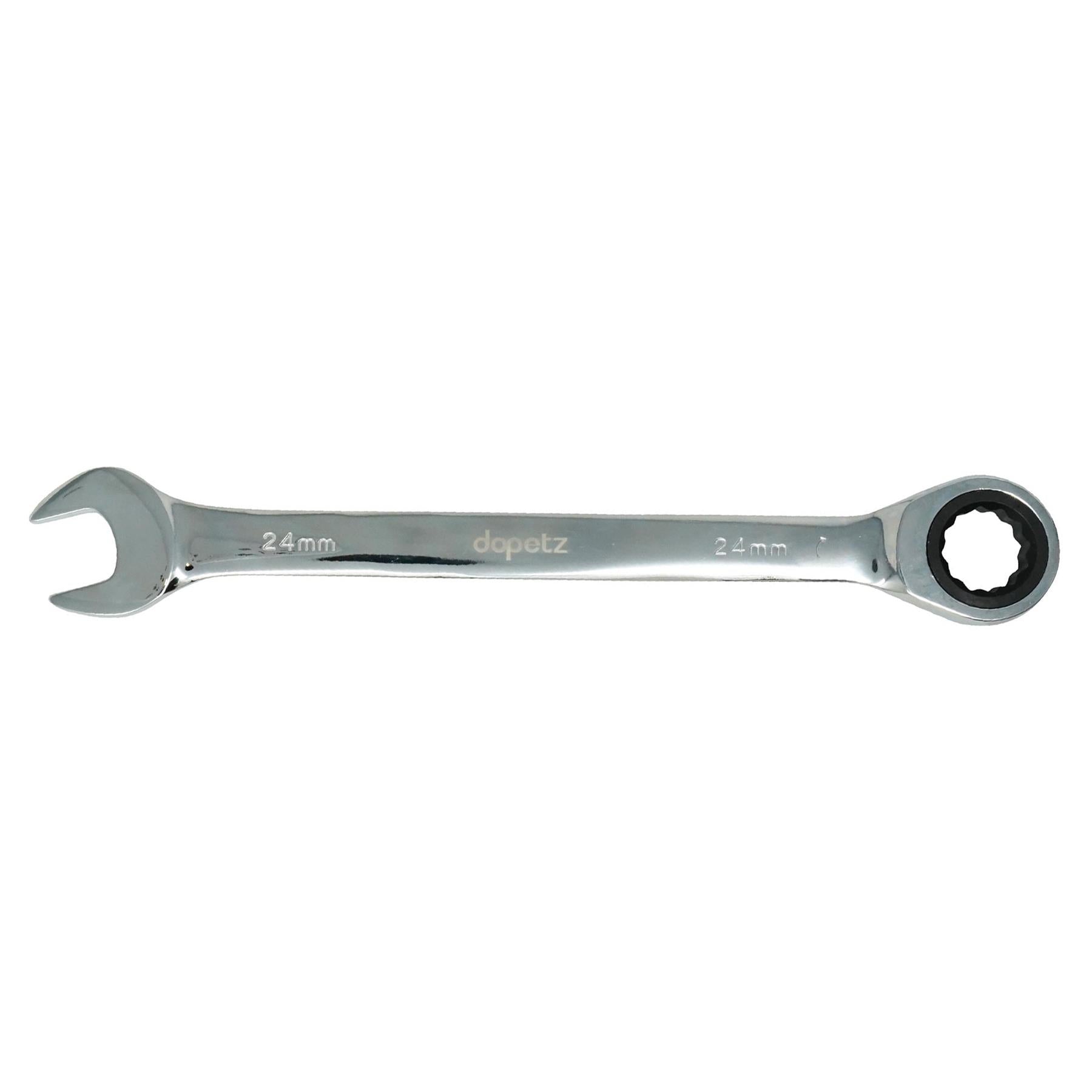 24mm Ratchet Wrench, Fixed Head, Chrome Vanadium, Corrosion-Resistant by Dapetz