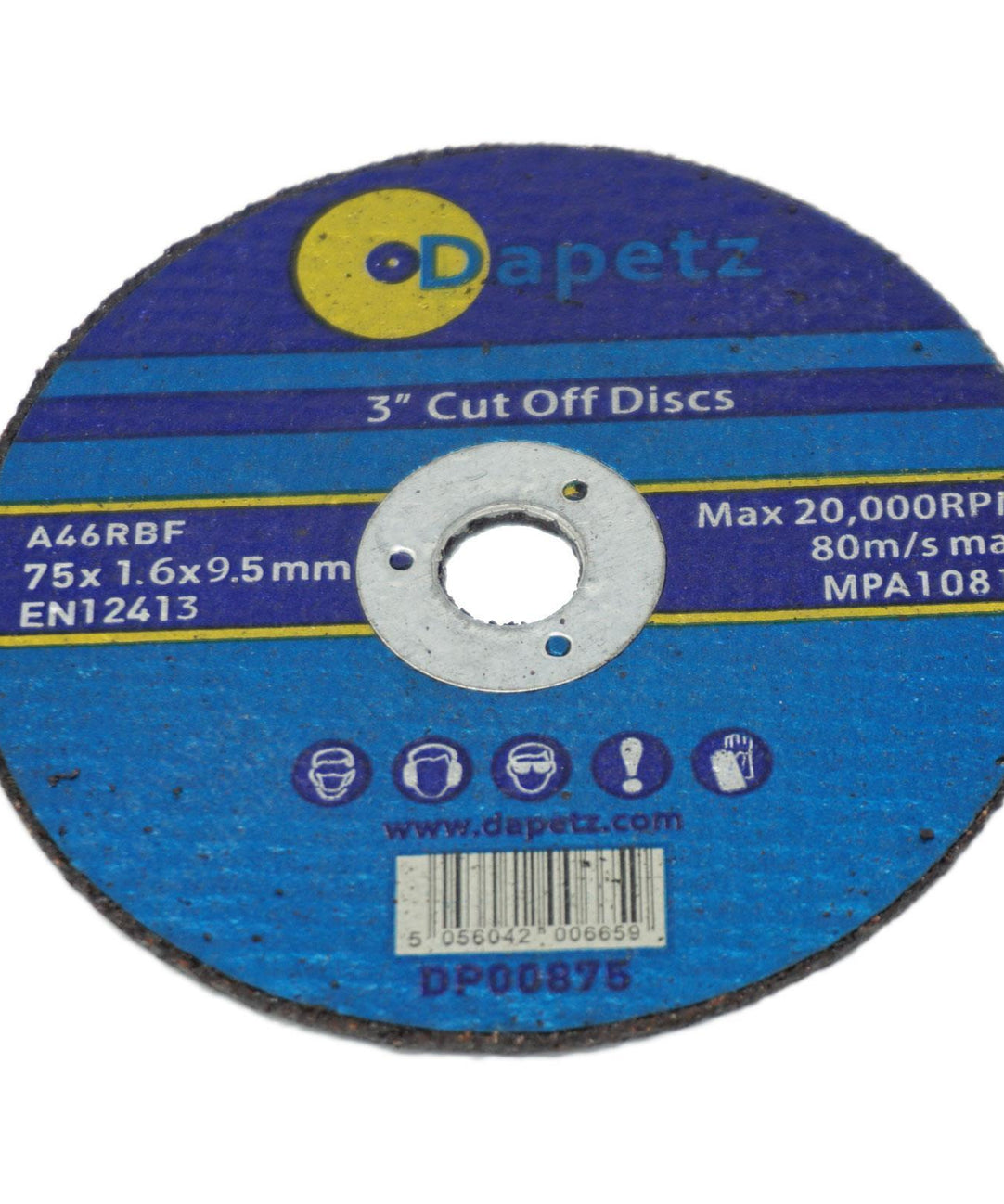 50 Pack 75mm X 1.6mm Metal Cutting Cut Off Discs 9.5mm Bore High Quality