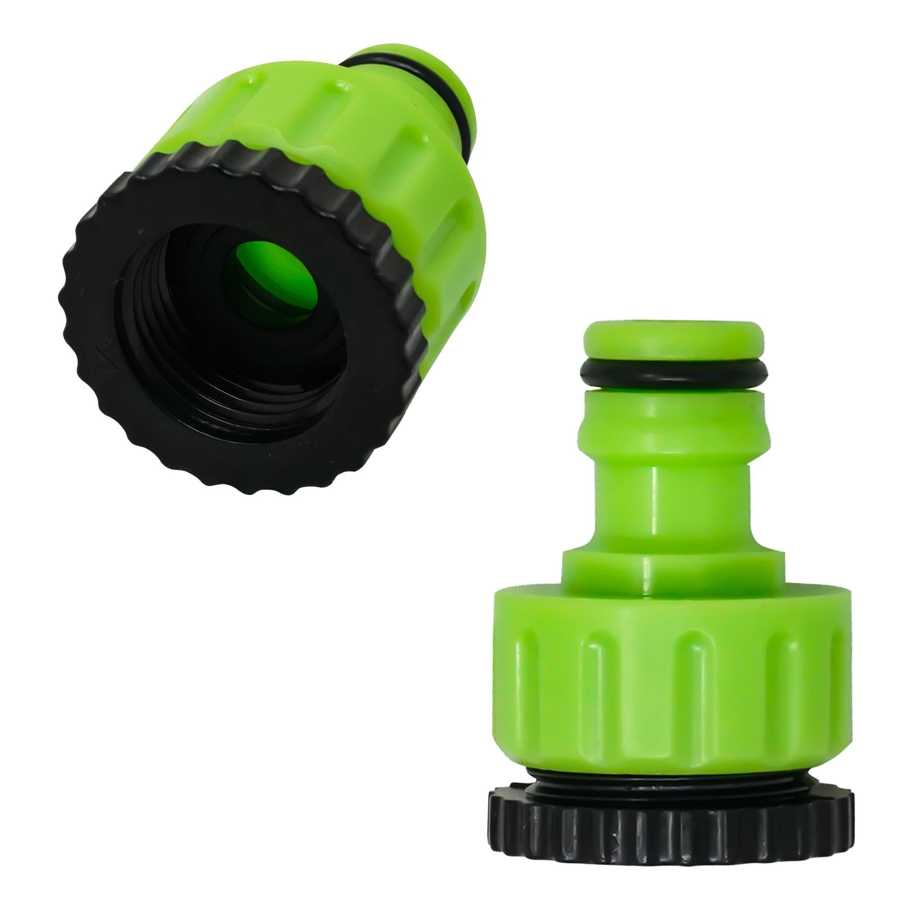 2x Kitchen Mixer Tap Connectors Set Garden Hose Pipe Faucet Adapter 1/2" & 3/4"