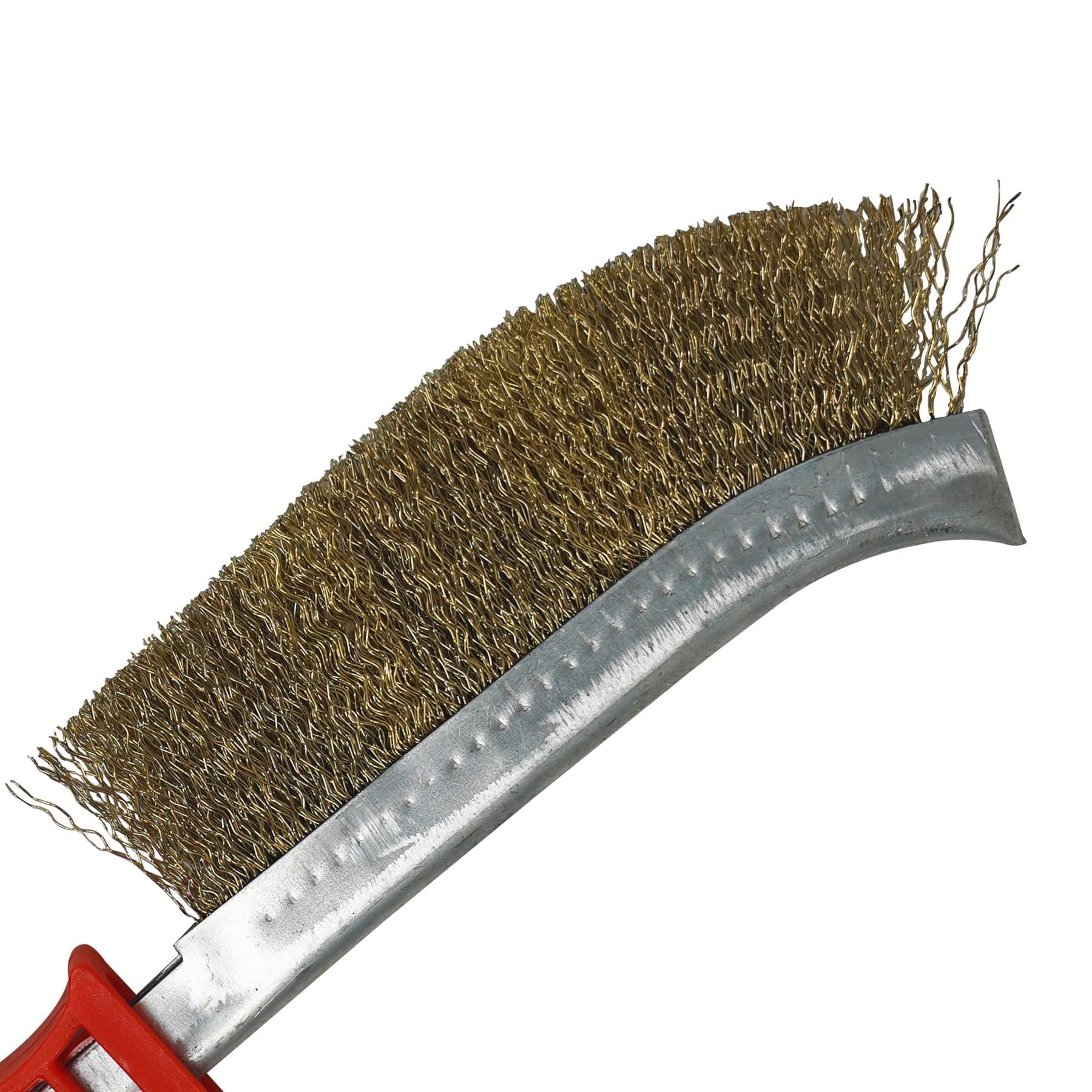 Wire Hand Brush Steel and Brass 35mm Paint Rust Metal Remover By Dapetz