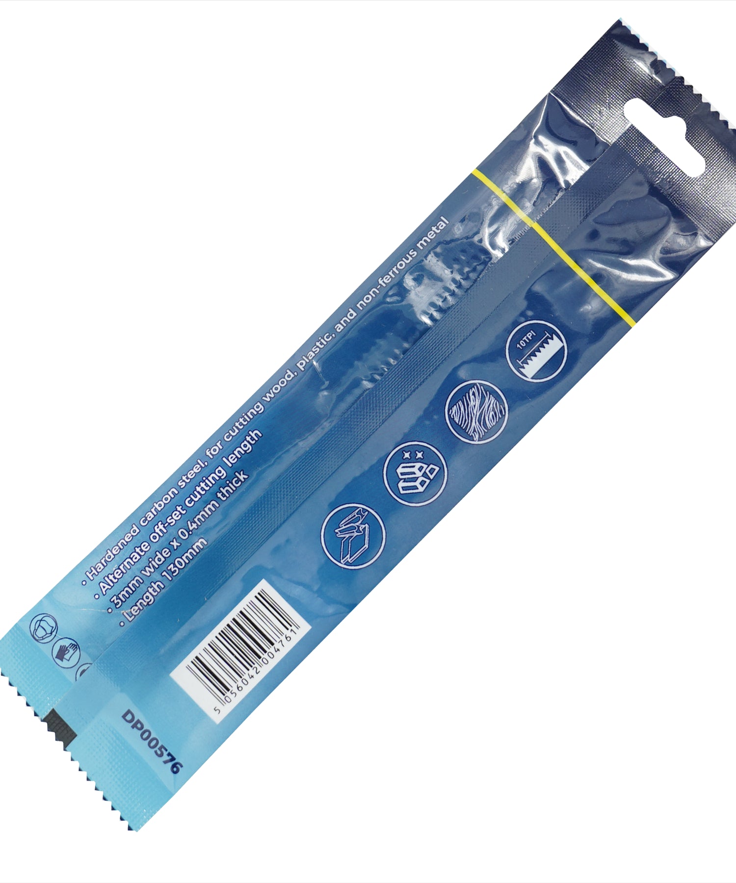 (Pack of 10) Scroll Saw Cutting Blades 10 TPI 130mm Long Pin by Dapetz