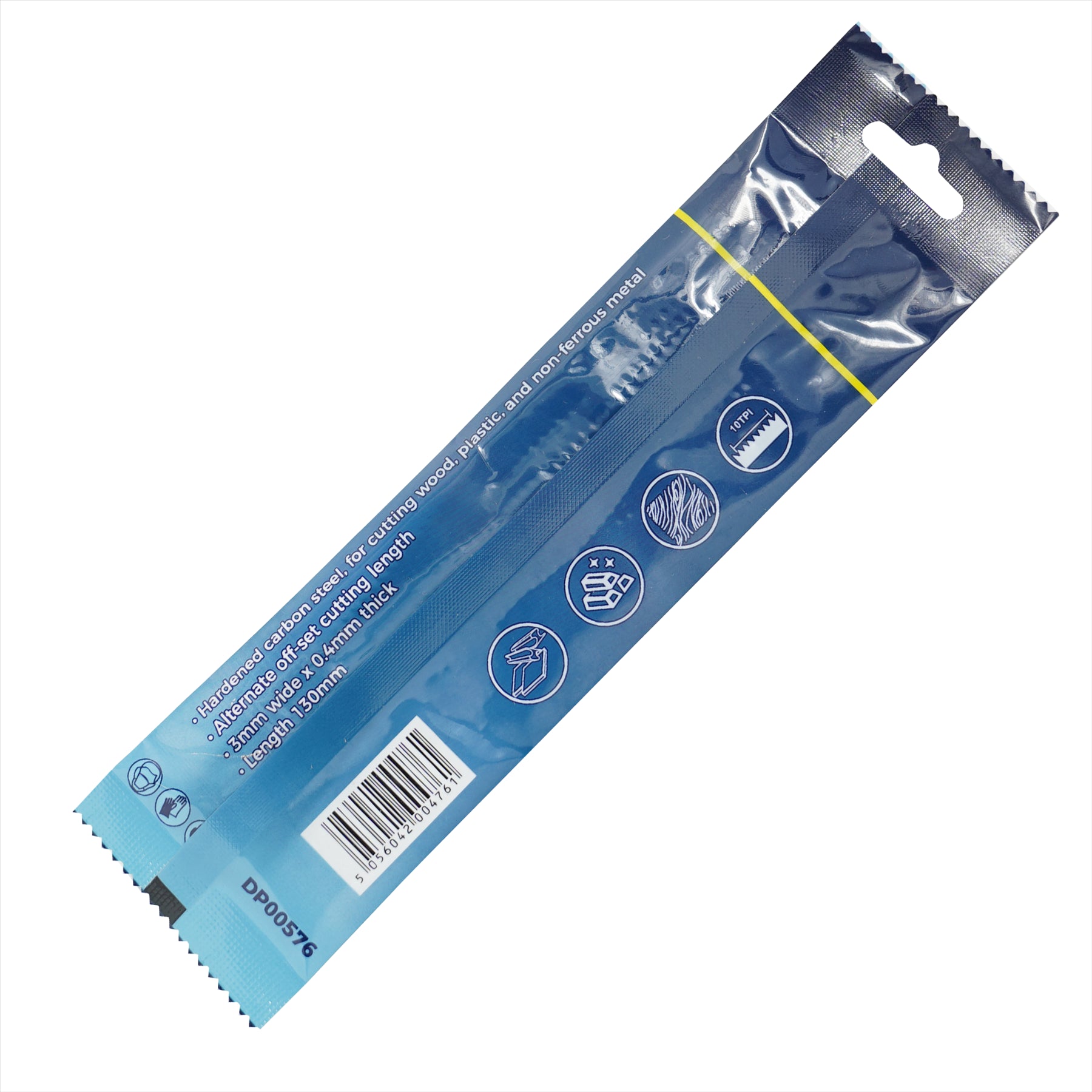 (Pack of 10) Scroll Saw Cutting Blades 10 TPI 130mm Long Pin by Dapetz