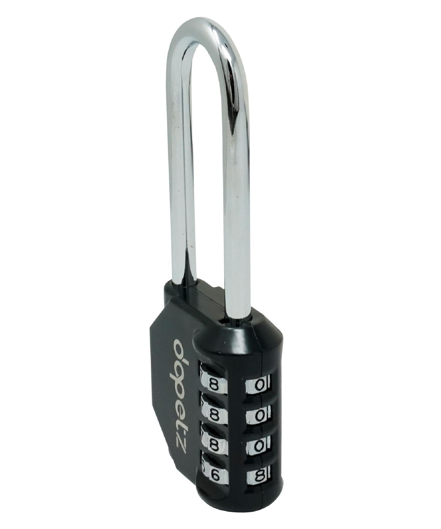 (Pack of 2) Combination Padlock Long Shackle 4 Digit Lock | Locker, Gym, Bag, Travel, Suitcase by Dapetz