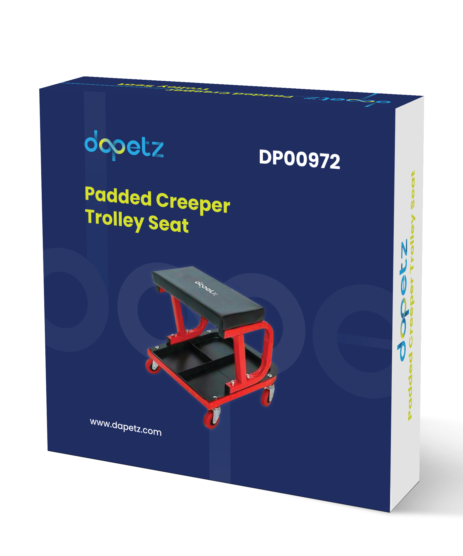 Mechanics Padded Creeper Trolley Seat Car Van Garage Tool Workshop Stool By Dapetz