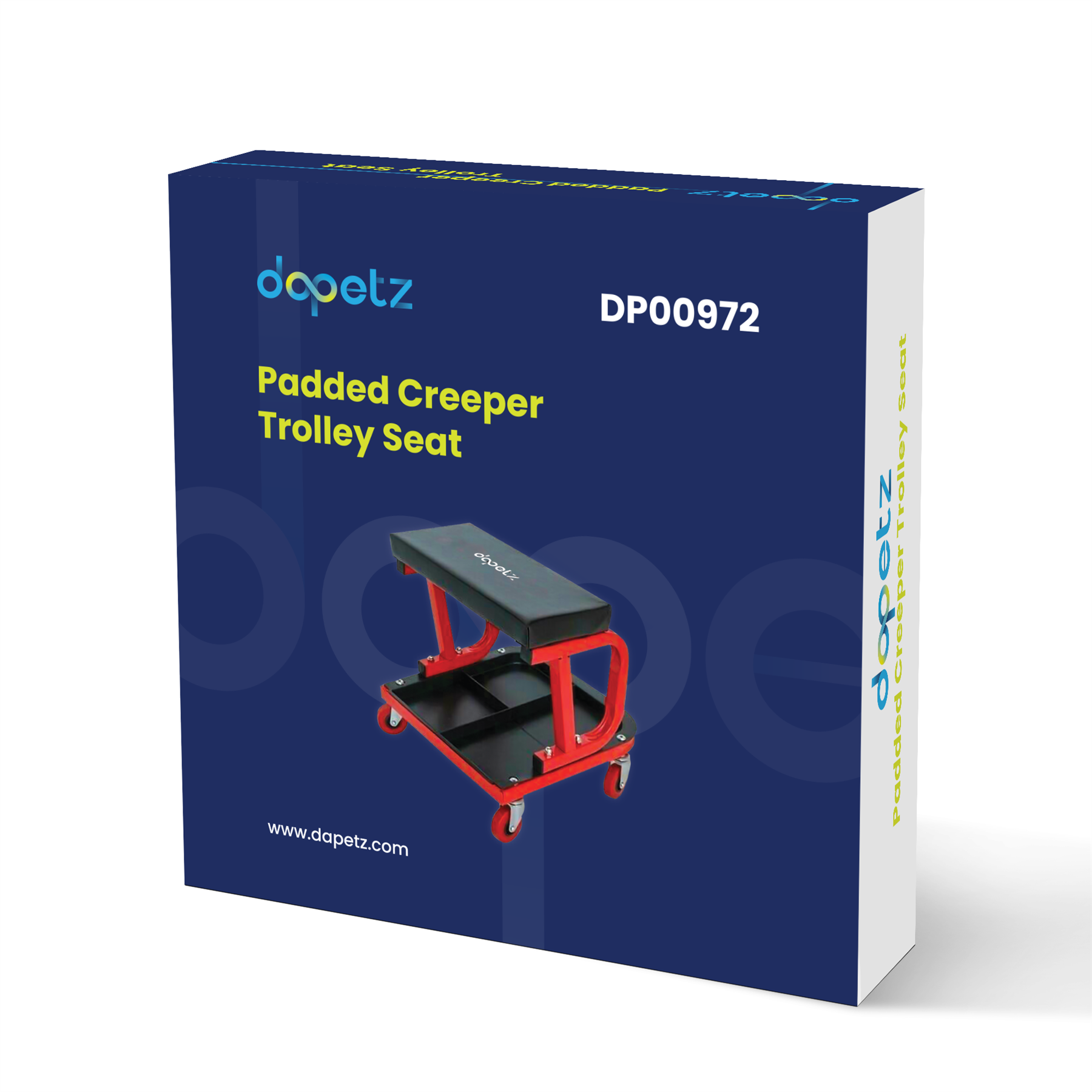 Mechanics Padded Creeper Trolley Seat Car Van Garage Tool Workshop Stool By Dapetz