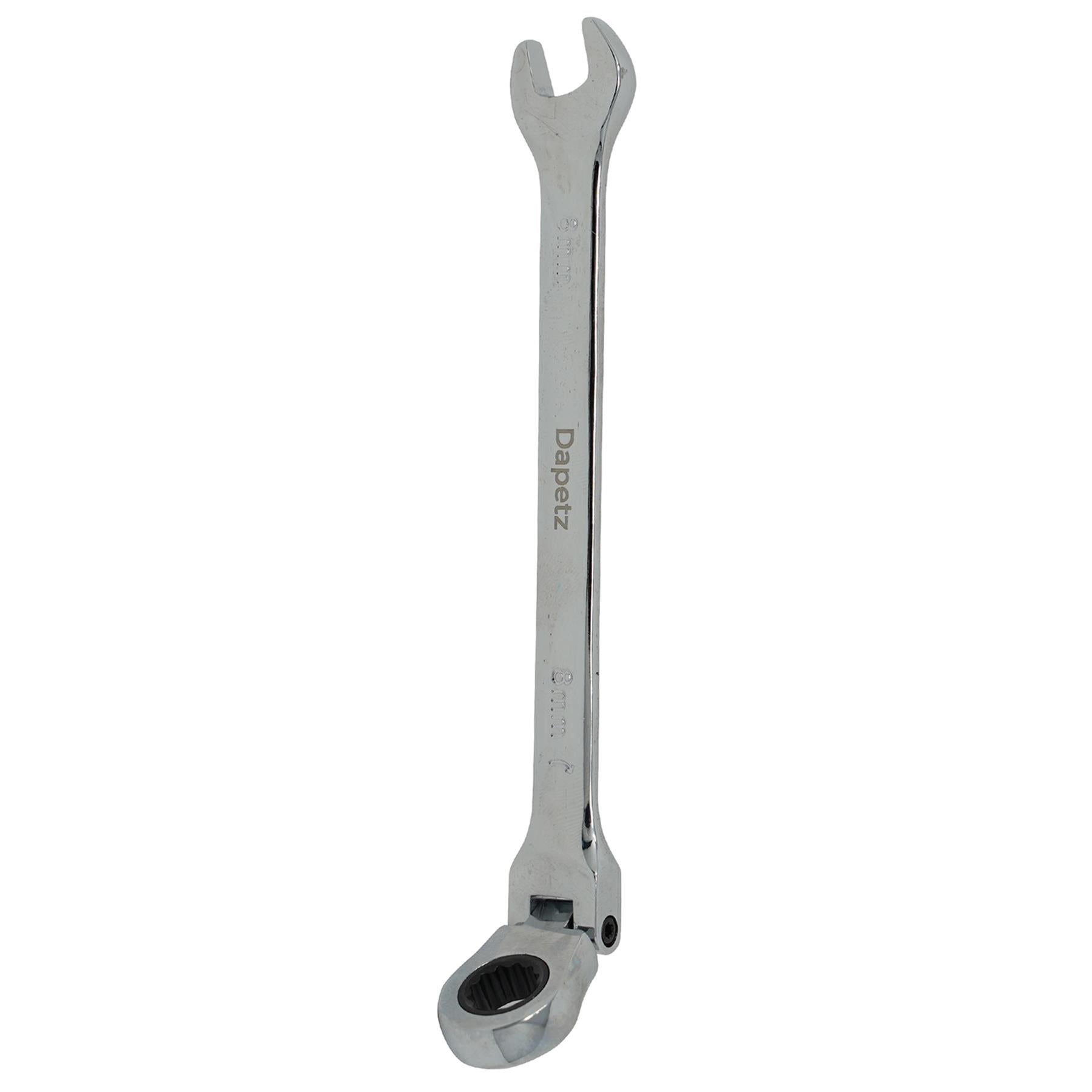 8mm Flexible Head Ratchet Metric Spanner Open End & Ring Guaranteed By Dapetz