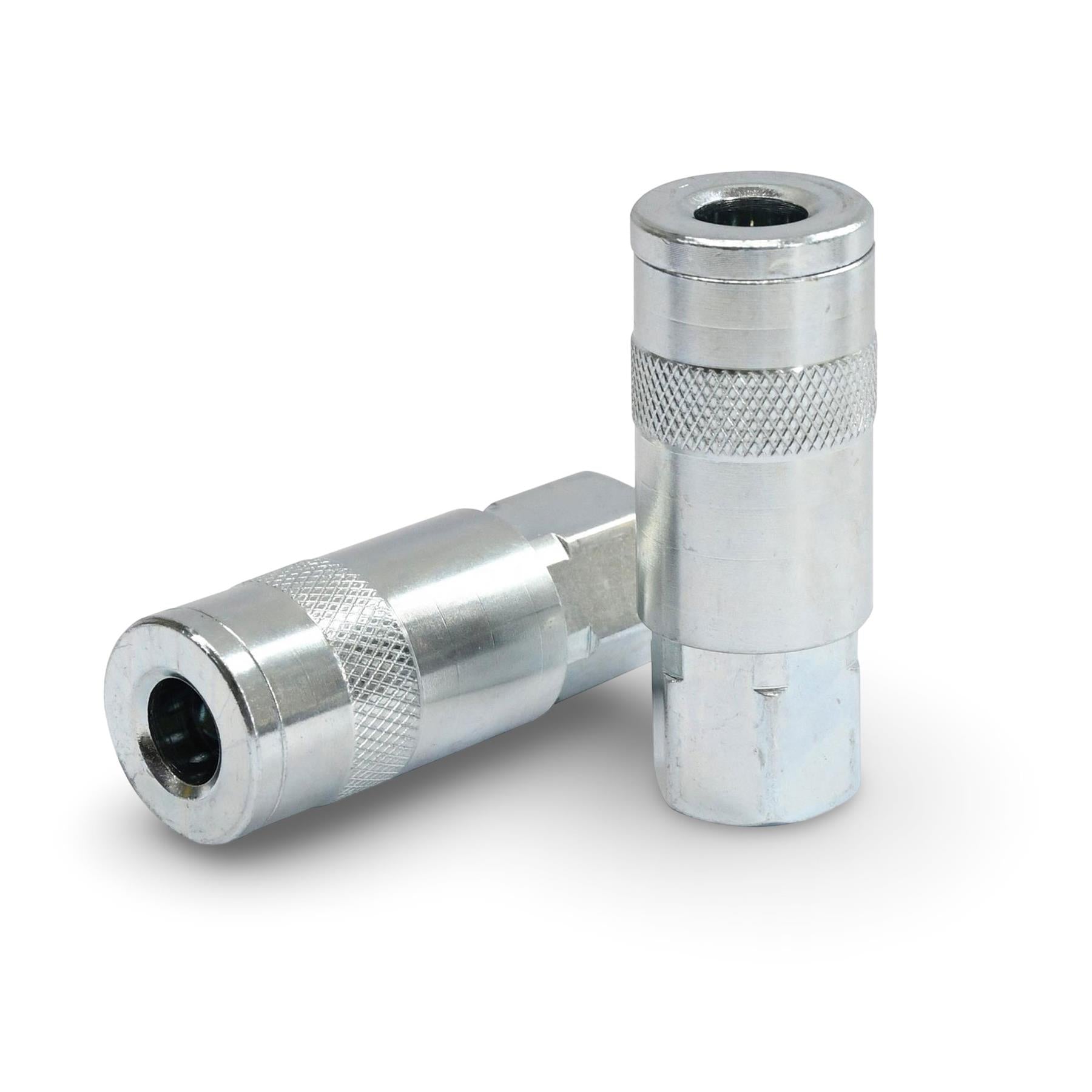 Vertex Air Line Fitting Quick Release Compressor Air Hose 1/4" Female Thread 2PC