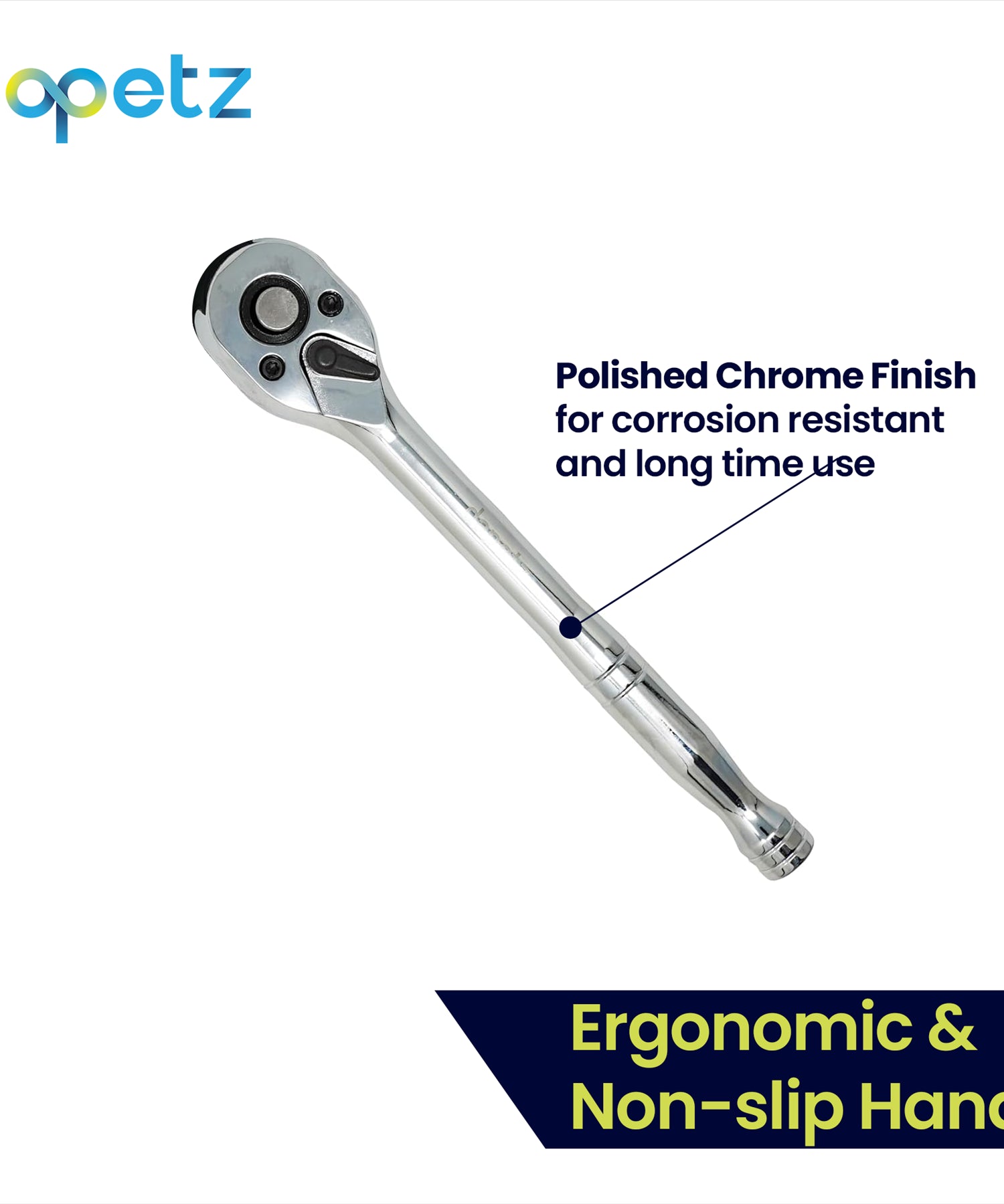 Quick Release Ratchet Wrench 200mm 3/8" Inch Drive With Warranty Crv By Dapetz