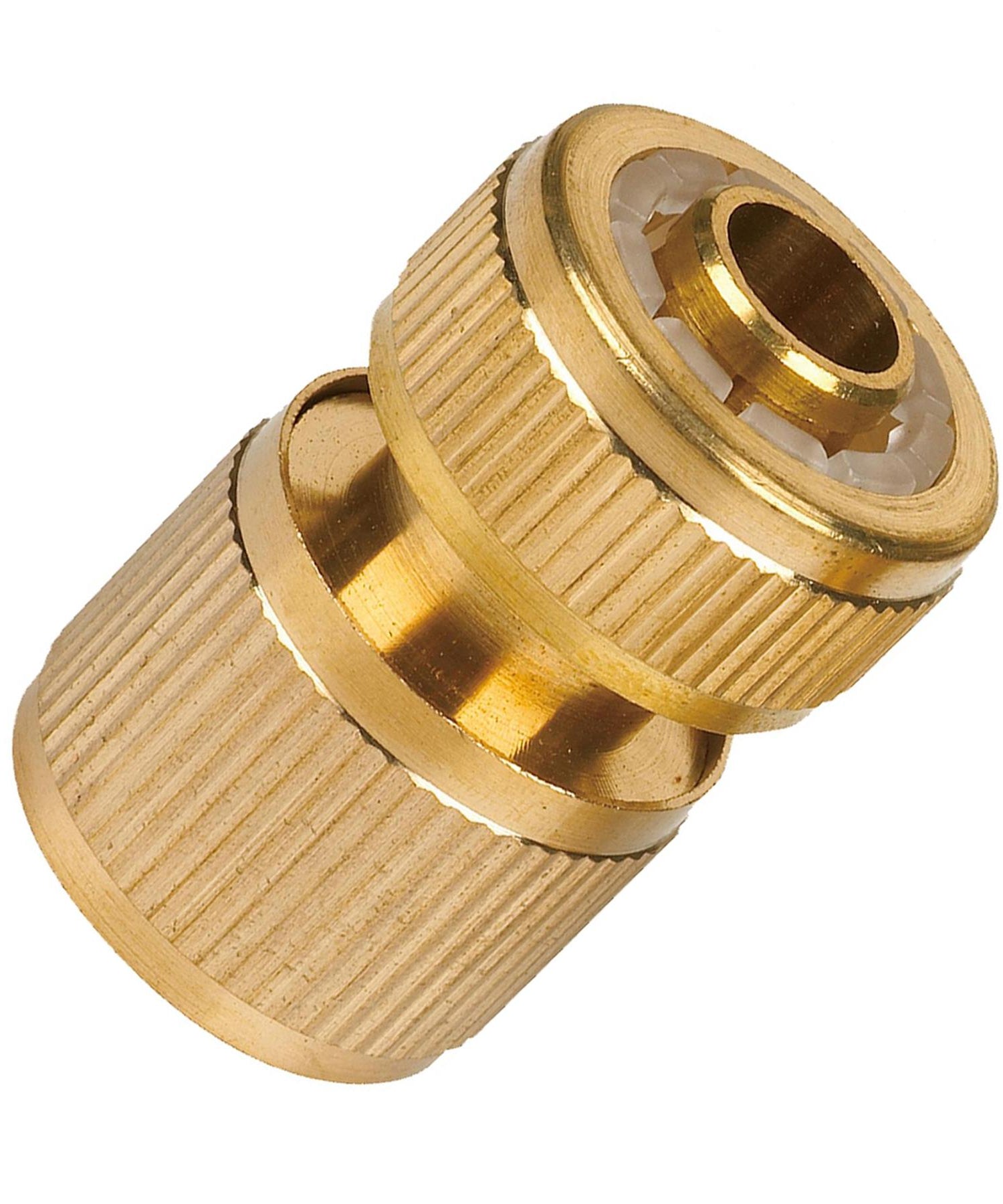 Brass Garden Hose Quick Connector 1/2" Female Pipe Built in Auto Water Stop by Daptez