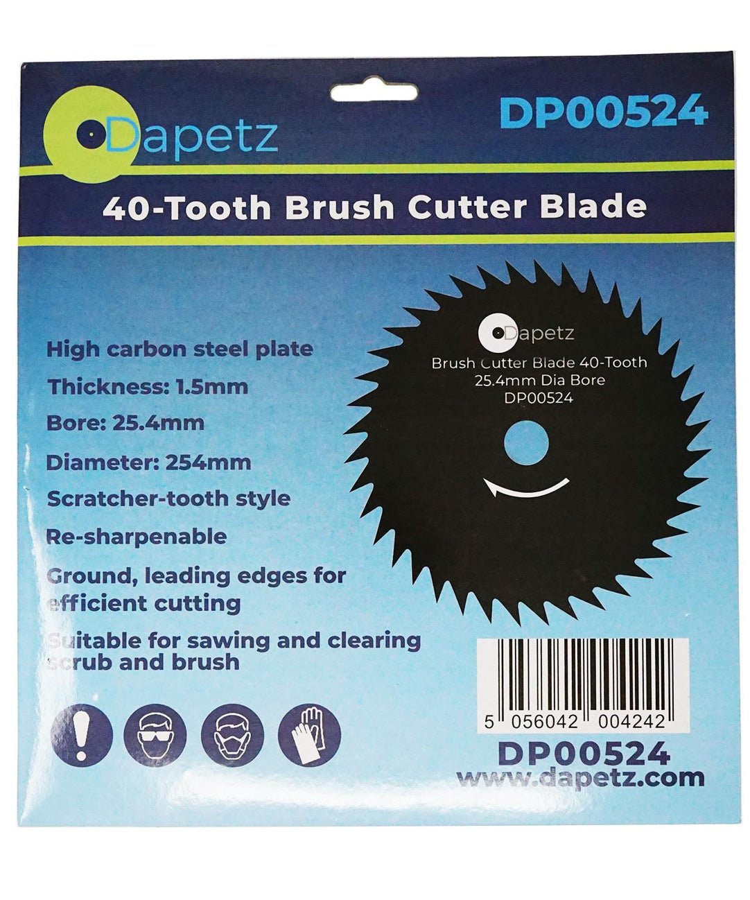 Brush Trimmer Strimmer Cutter Blade 254mm 25.4mm Bore 40 Tooth by Daptez