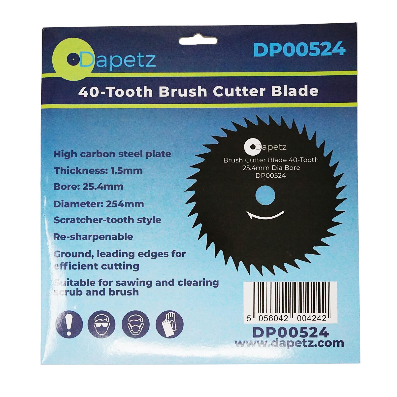 Brush Trimmer Strimmer Cutter Blade 254mm 25.4mm Bore 40 Tooth by Daptez