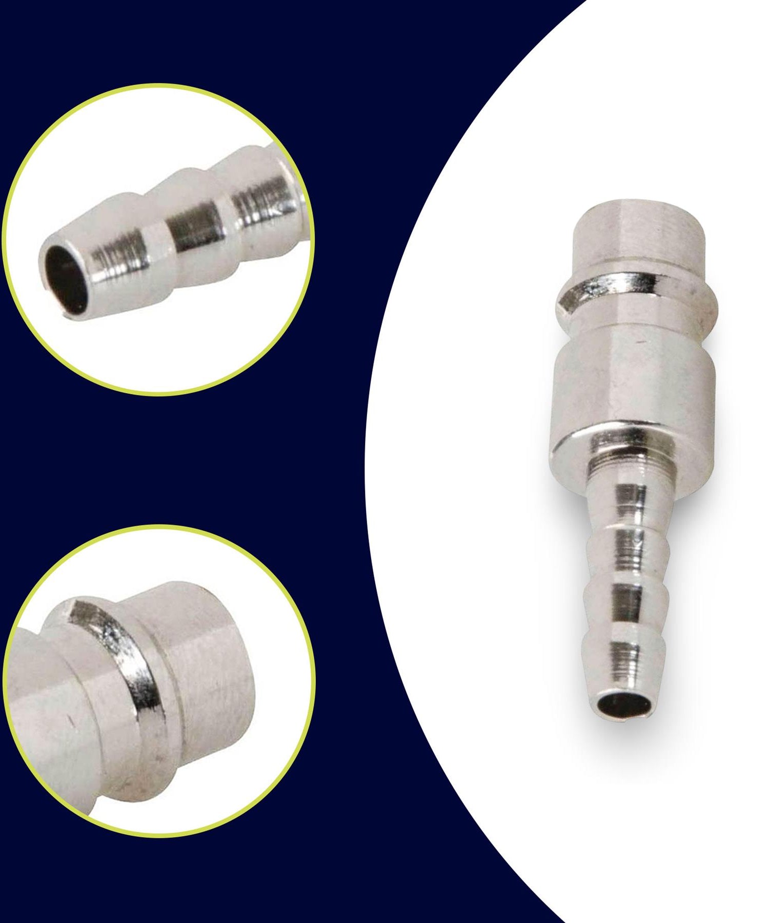 Male Euro Air Line Hose Fitting Connector Coupler Barb Bayonet Hose End 6mm 1Pcs