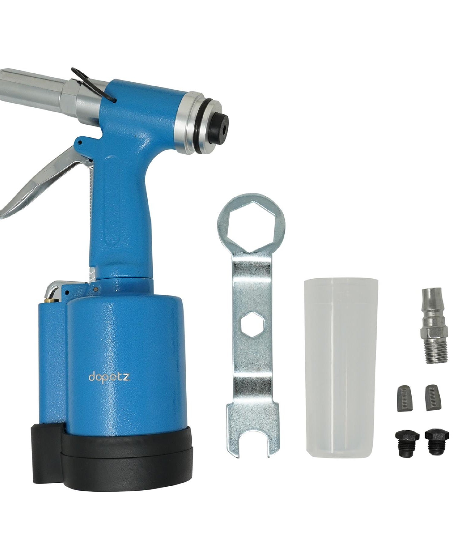 Air Hydraulic Rivet Gun Pop Riveter 3/16" 5/32" 1/8" 3/32" With 650pc Rivets