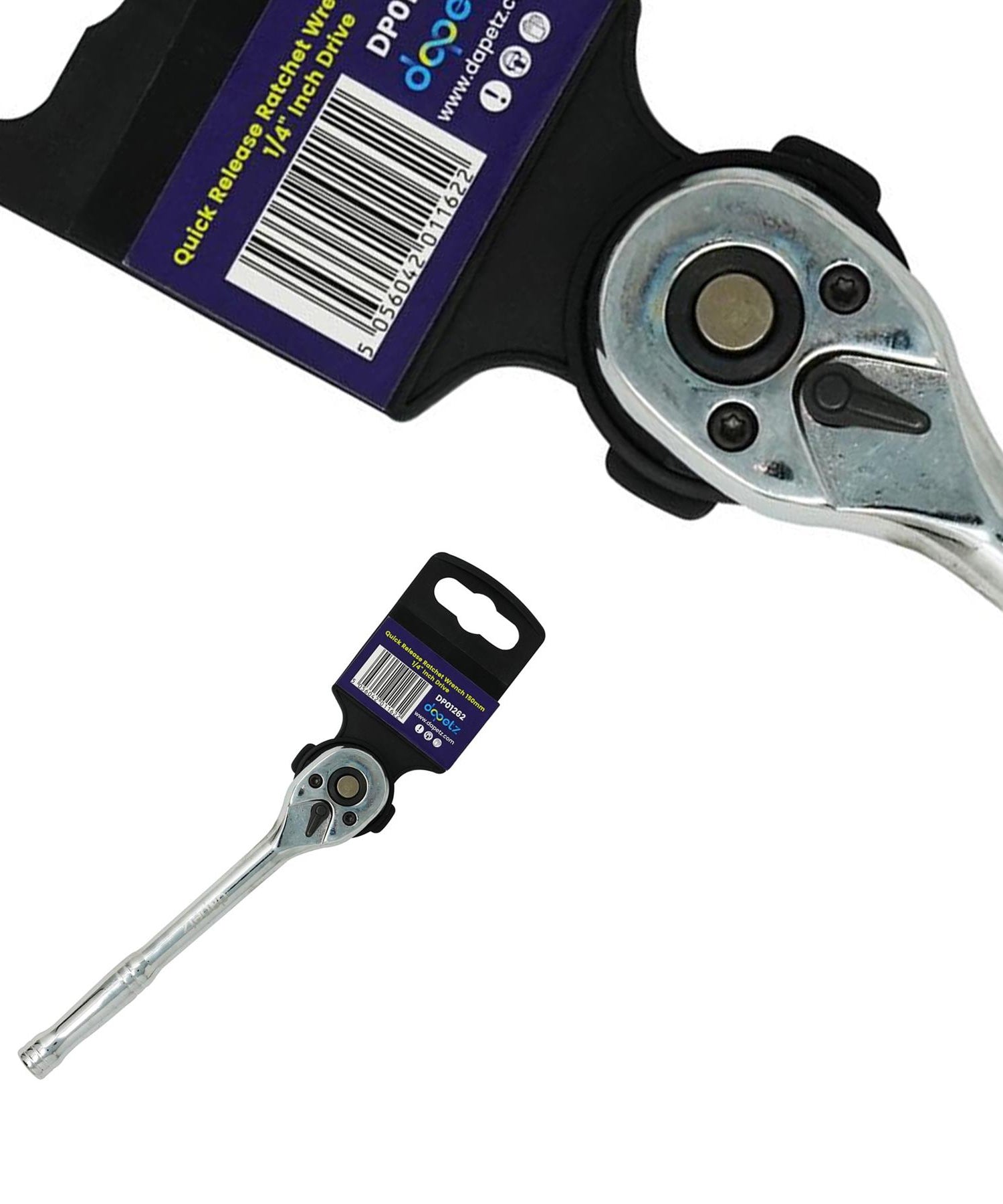 Quick Release Ratchet Wrench 150mm 1/4" Inch Drive With Warranty Crv By Dapetz