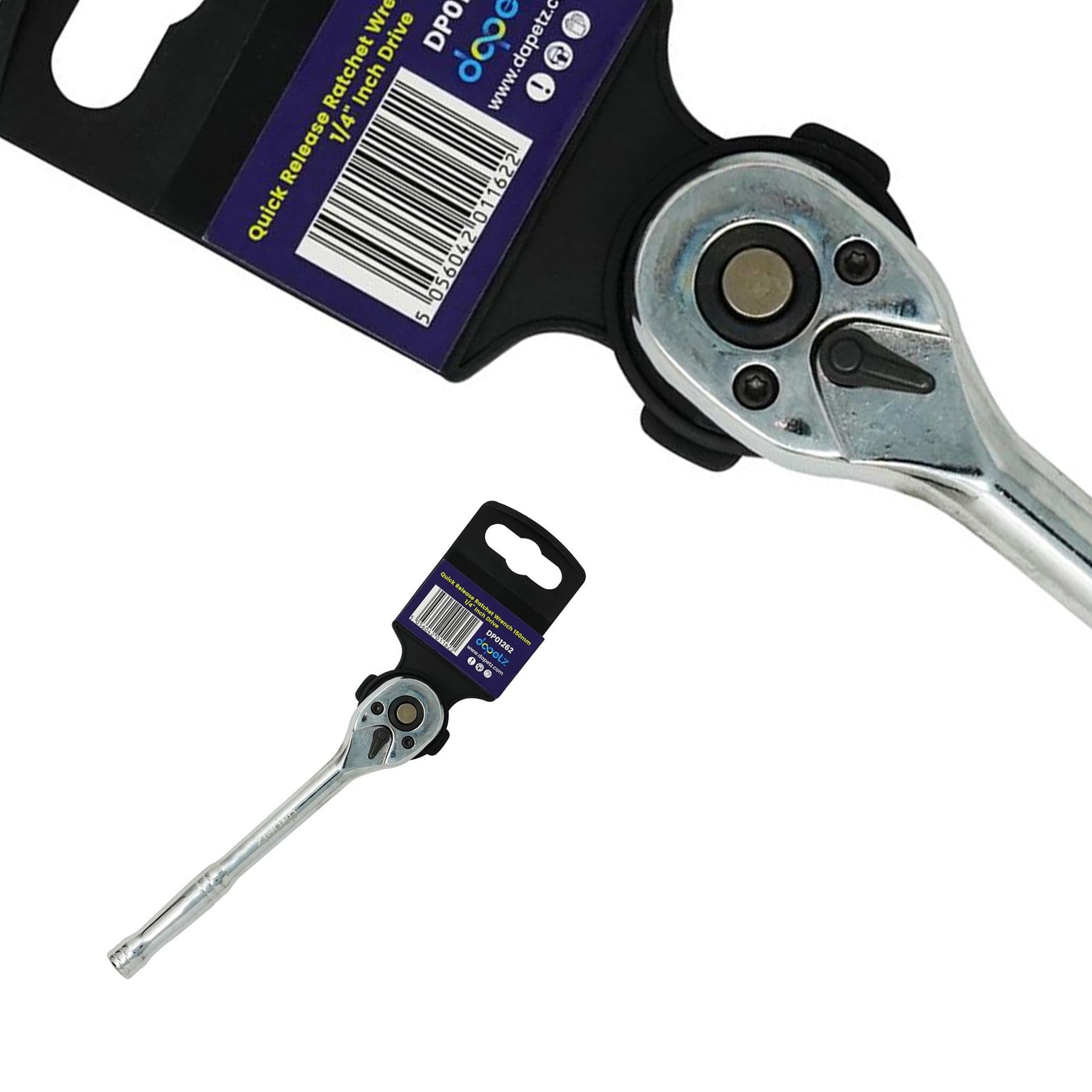 Quick Release Ratchet Wrench 150mm 1/4" Inch Drive With Warranty Crv By Dapetz