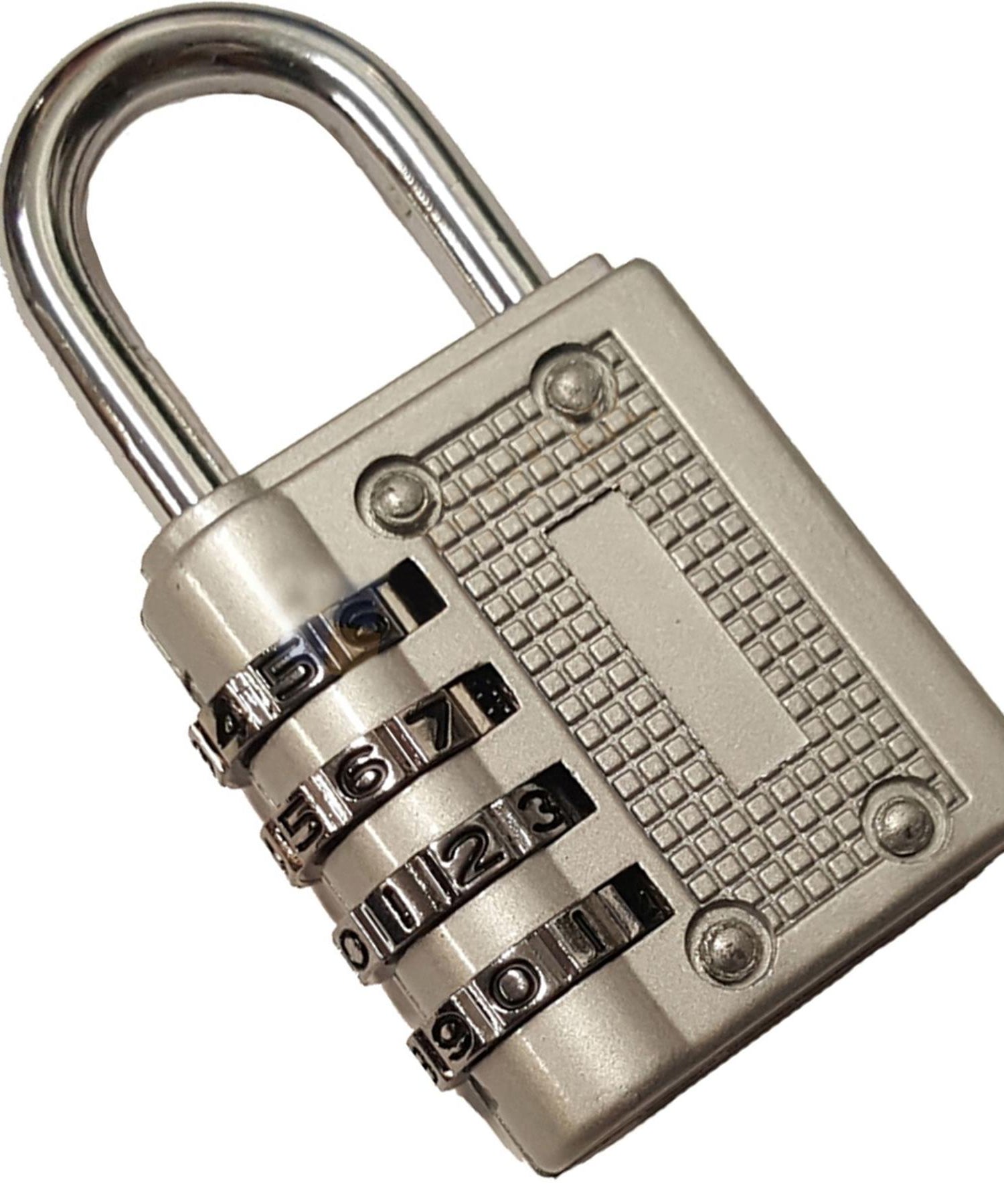 4 Digit Combination Padlock Heavy Duty Outdoor Lock Gym Travel Luggage Locker Grey