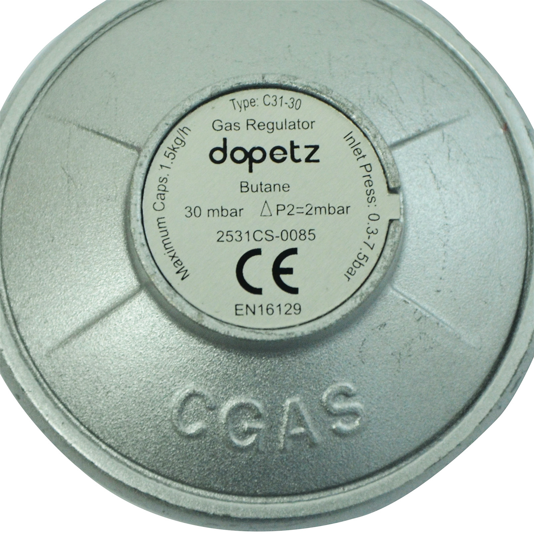 Butane Gas Regulator Screw On Type Fit Calor 4.5 KG Cylinder Irish F-Valve Screw
