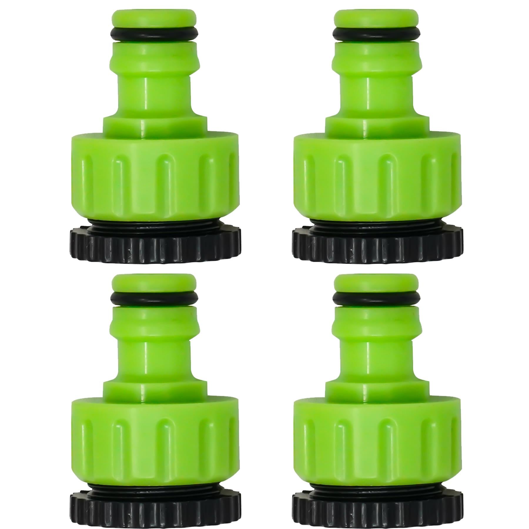 4x Kitchen Mixer Tap Connectors Set Garden Hose Pipe Faucet Adapter 1/2" & 3/4"
