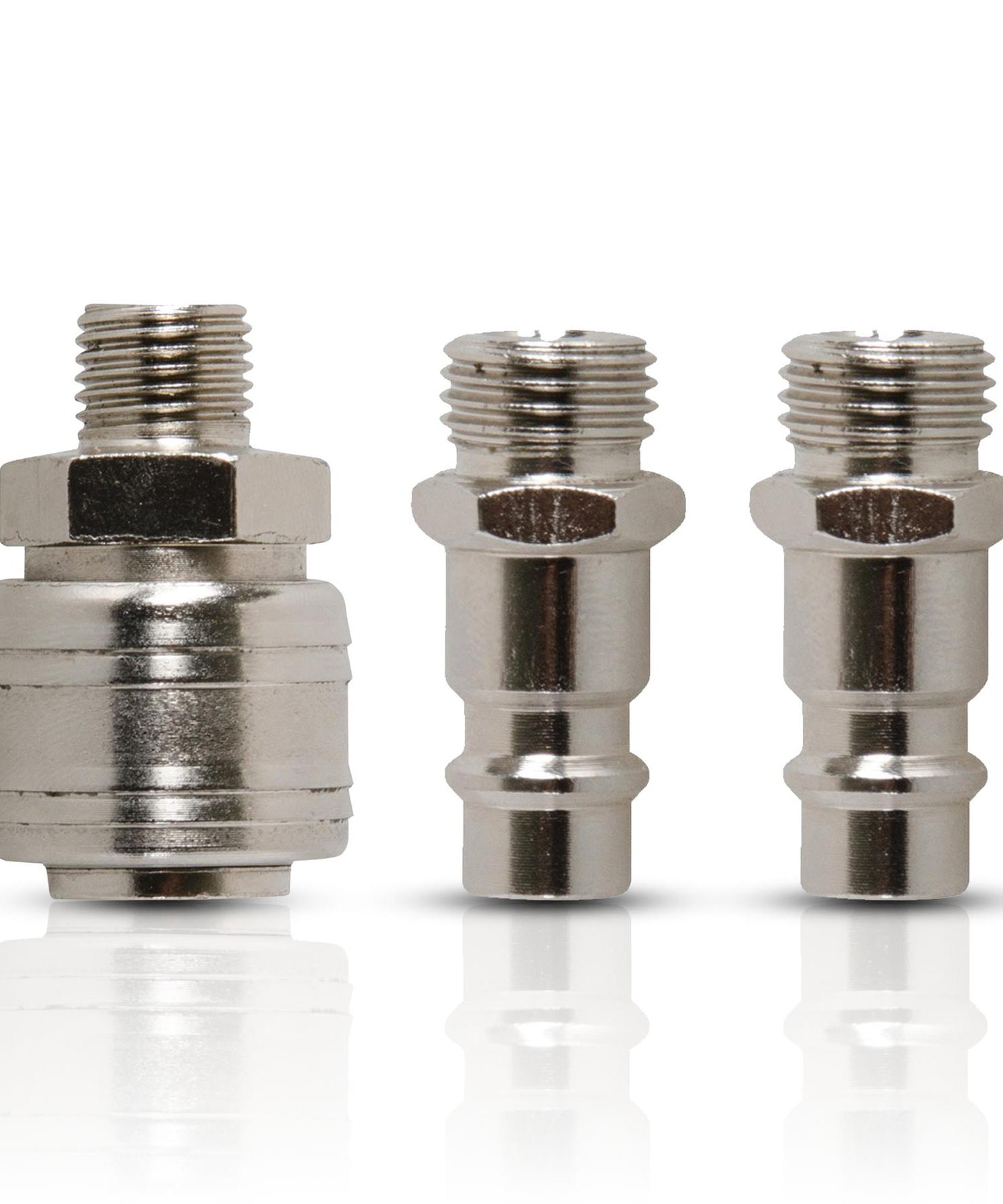 Male Euro Air Line Hose Fitting Connector Quick Release Coupler 1/4" BSP 3Pcs