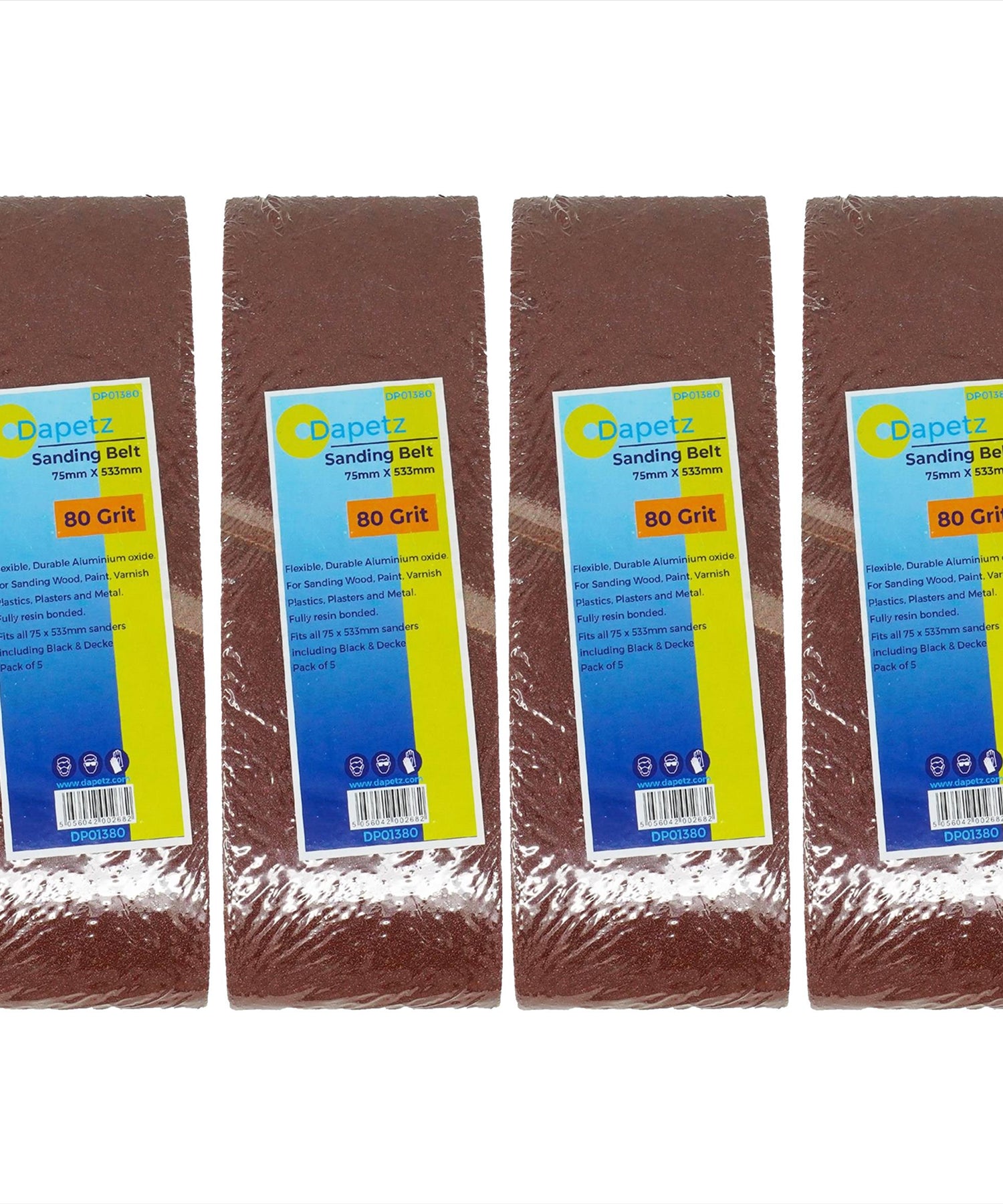 20 x Sanding Belts 75 x 533mm 80 Grits  Dapetz  Sanders MAKITA / BOSCH etc.
