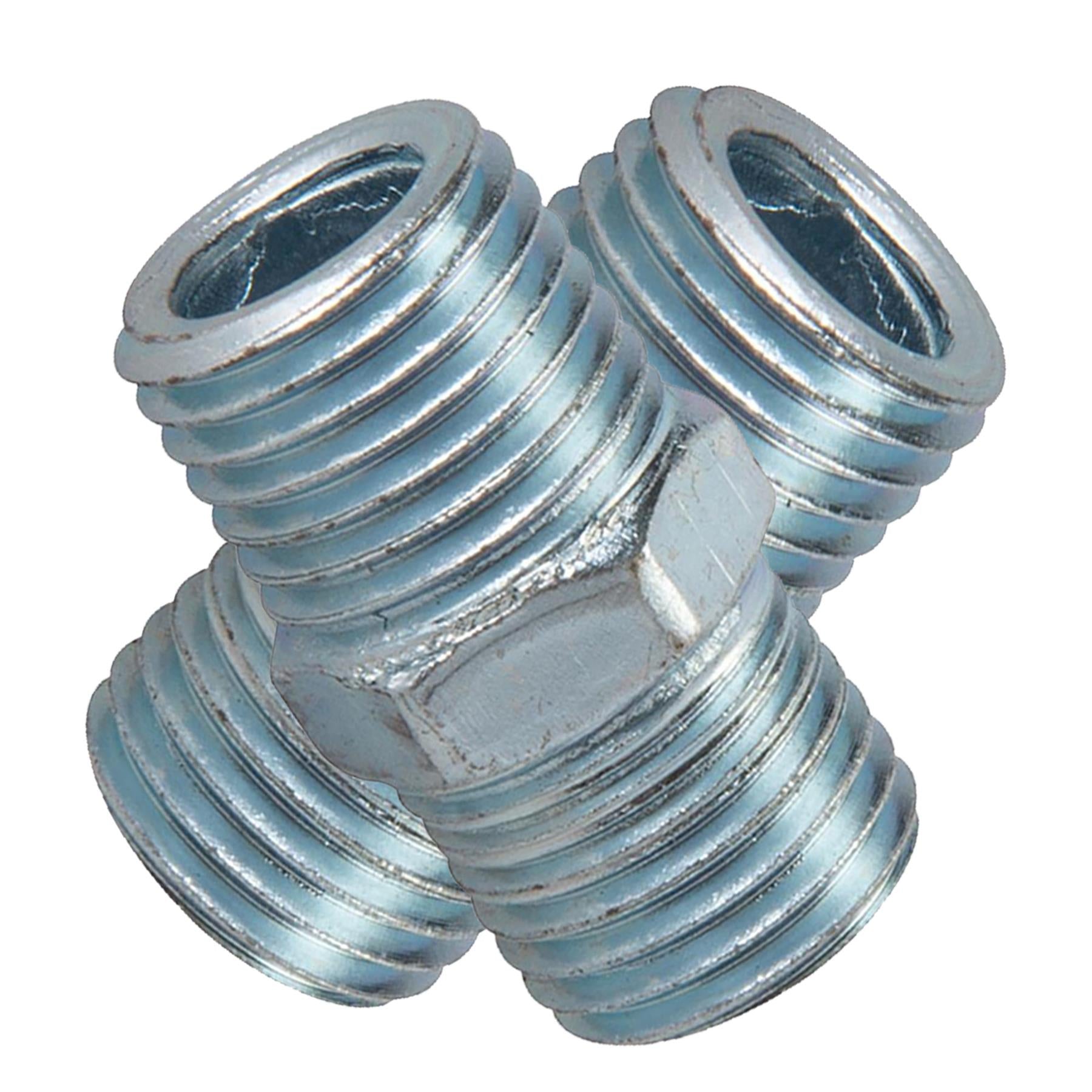 2 Equal Union Connector 1/4" Double Male Adaptor Airline Compressor Hose Fitting