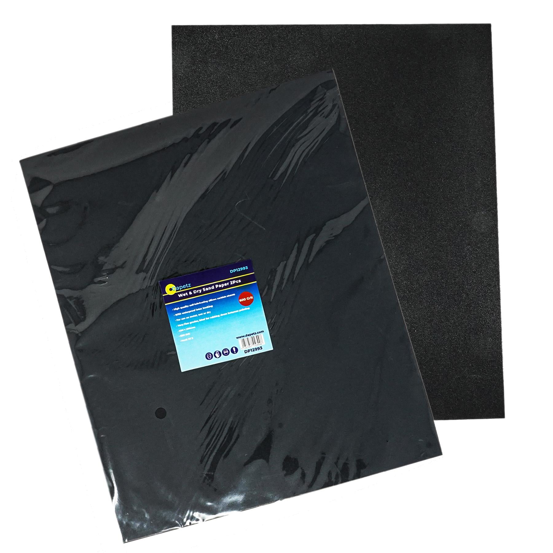 Wet And Dry Sandpaper 600 Grit Sand Paper 230x280mm Sanding Finishing A4 2Pcs By Dapetz