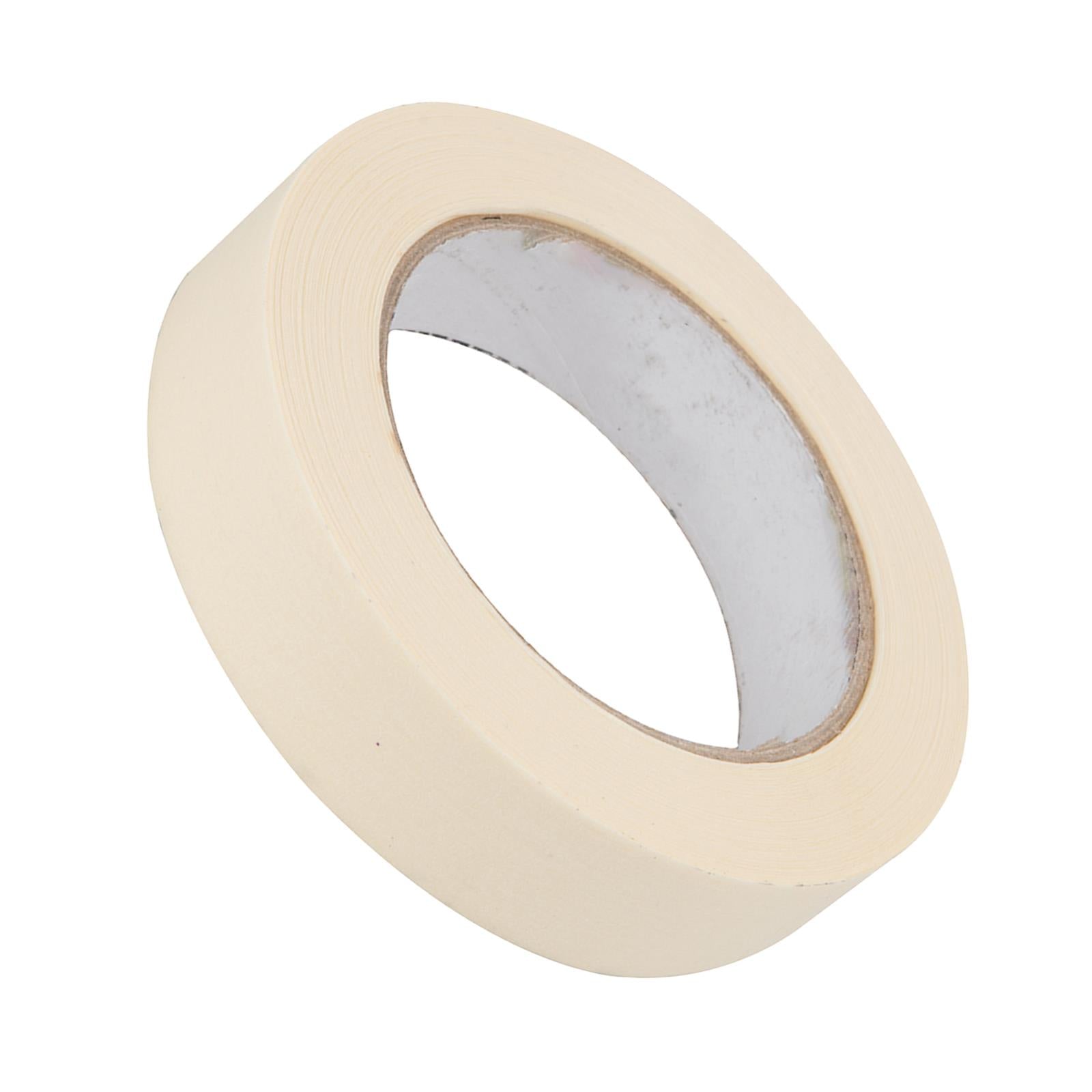 Masking Tape 25mm x 40m Crepe Paper Easy Tear For DIY Painting Decorating White
