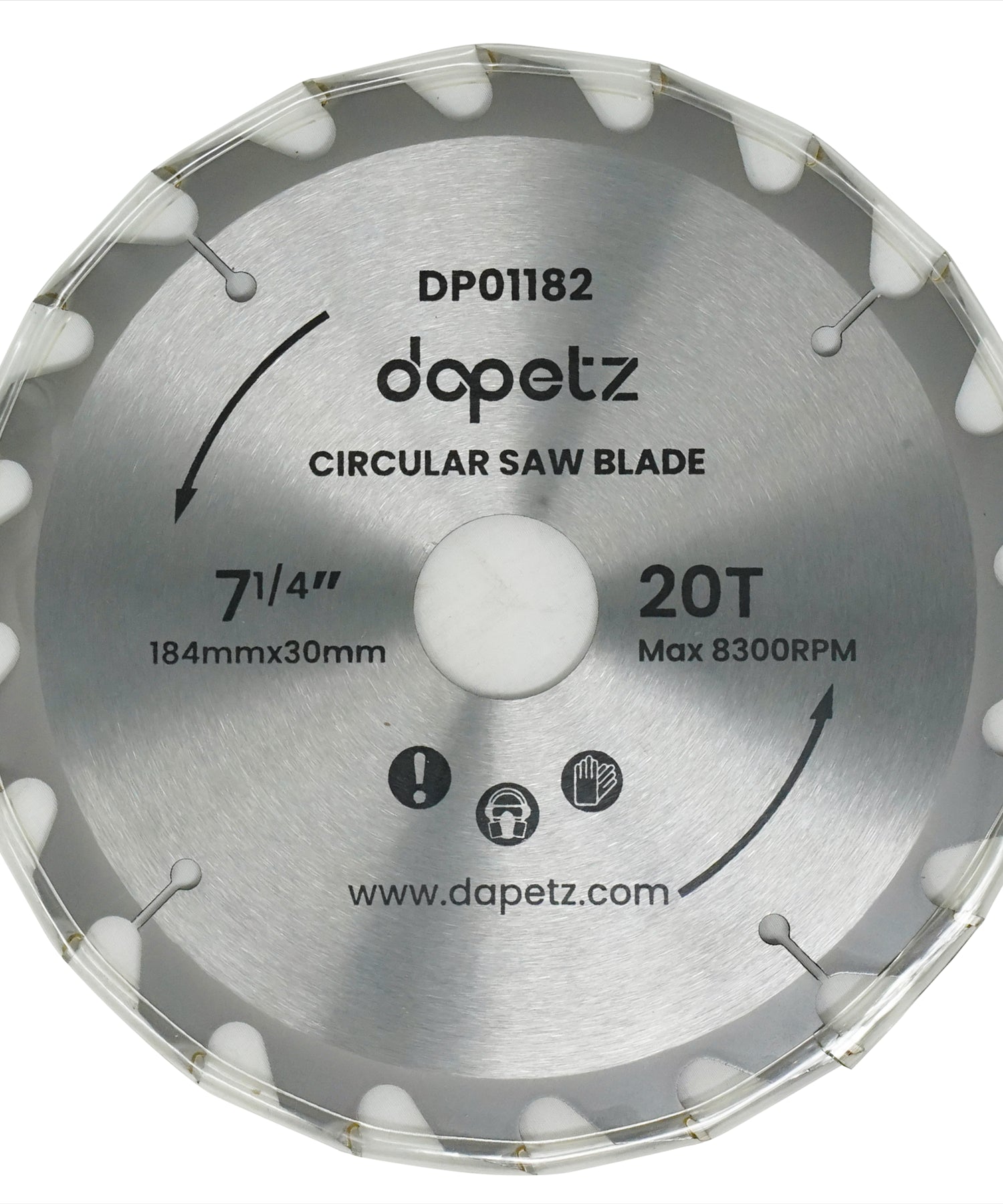 3Pc 184mm TCT Circular Saw Blades 20, 24 & 40 Teeth With Adapter O Rings 185mm