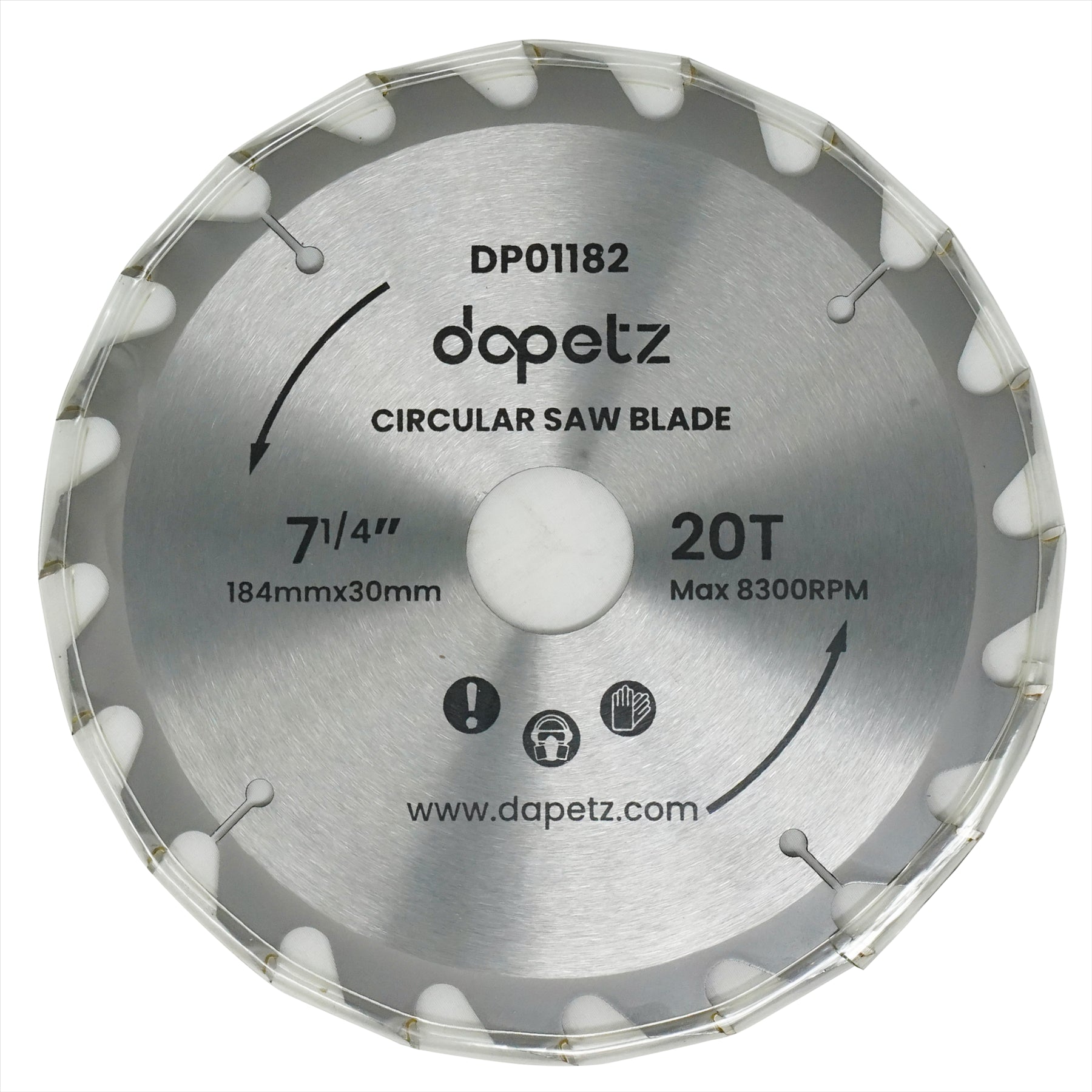 3Pc 184mm TCT Circular Saw Blades 20, 24 & 40 Teeth With Adapter O Rings 185mm