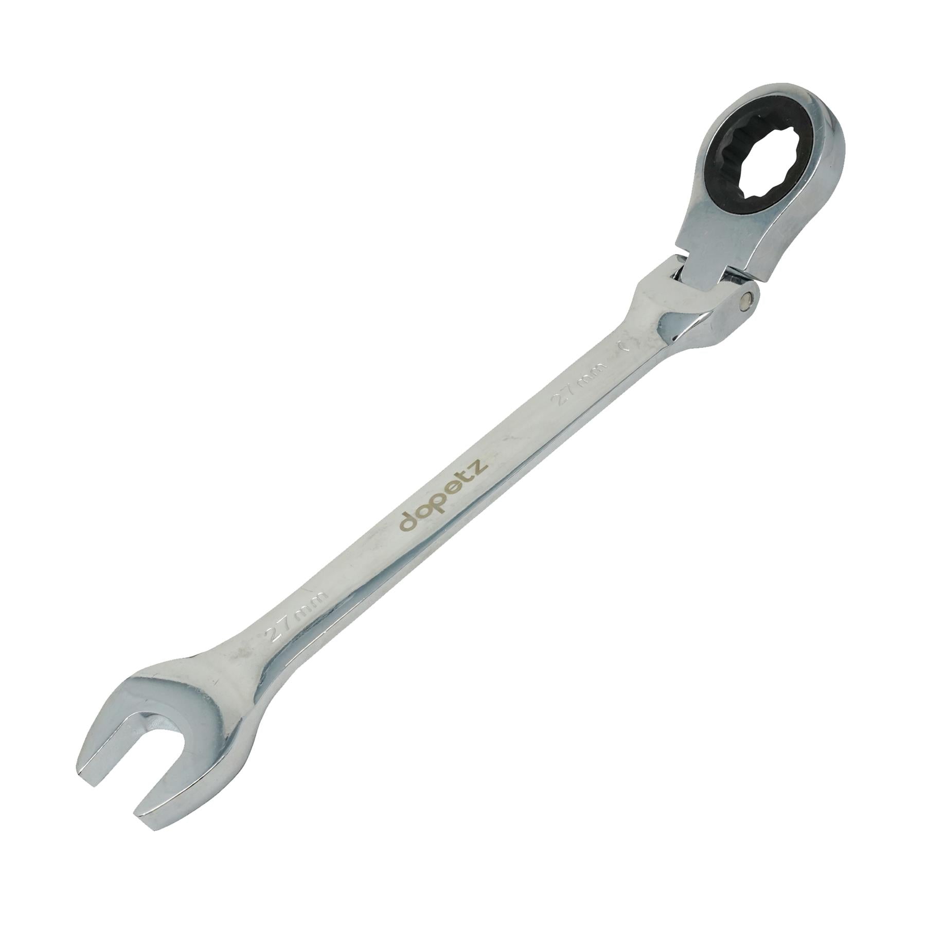 27mm Flexible Head Ratchet Metric Spanner Open End & Ring Guaranteed