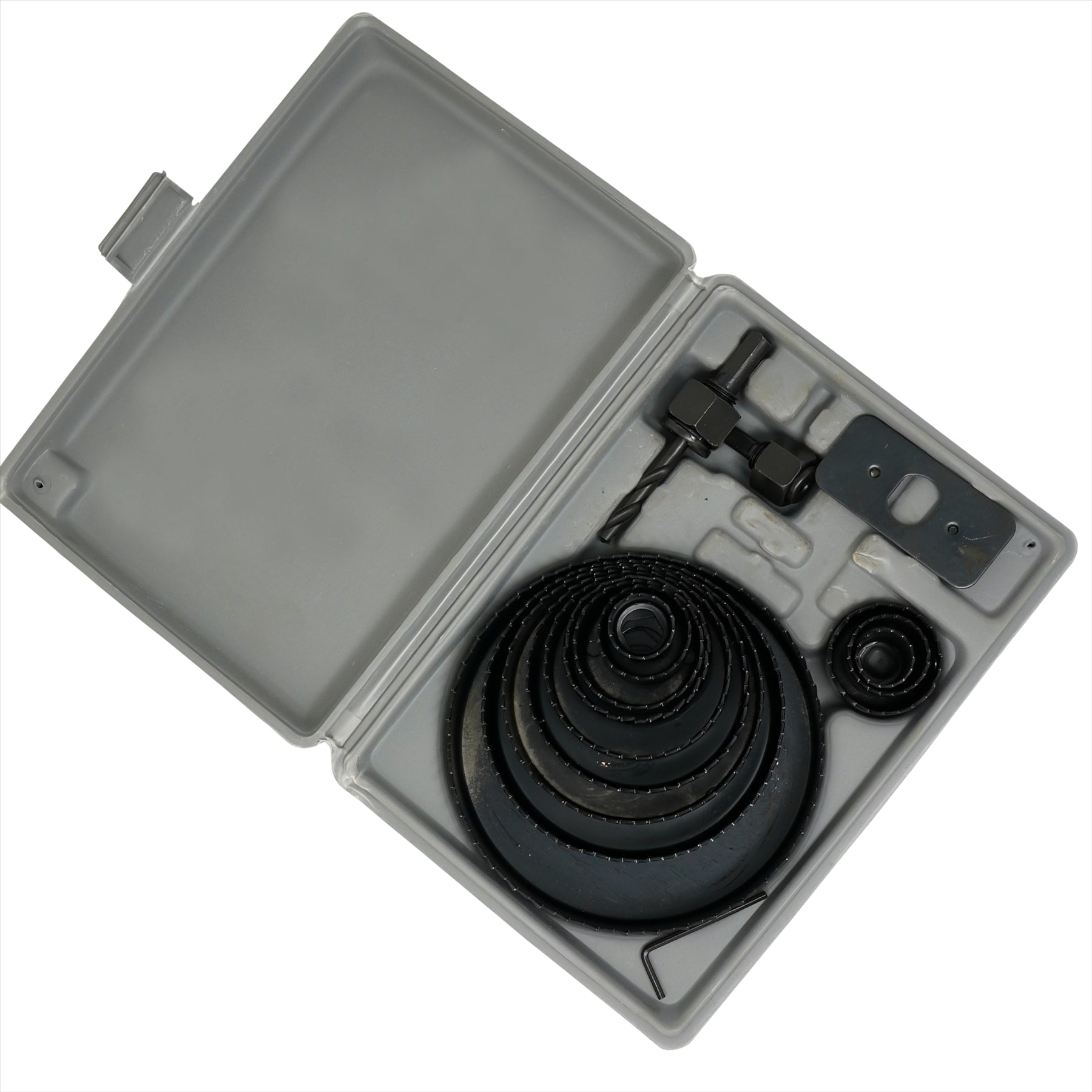 16pc Hole Saw Cutter Set Wood Metal Alloy Plastic Down Lighting Holesaw 19-127mm By Dapetz