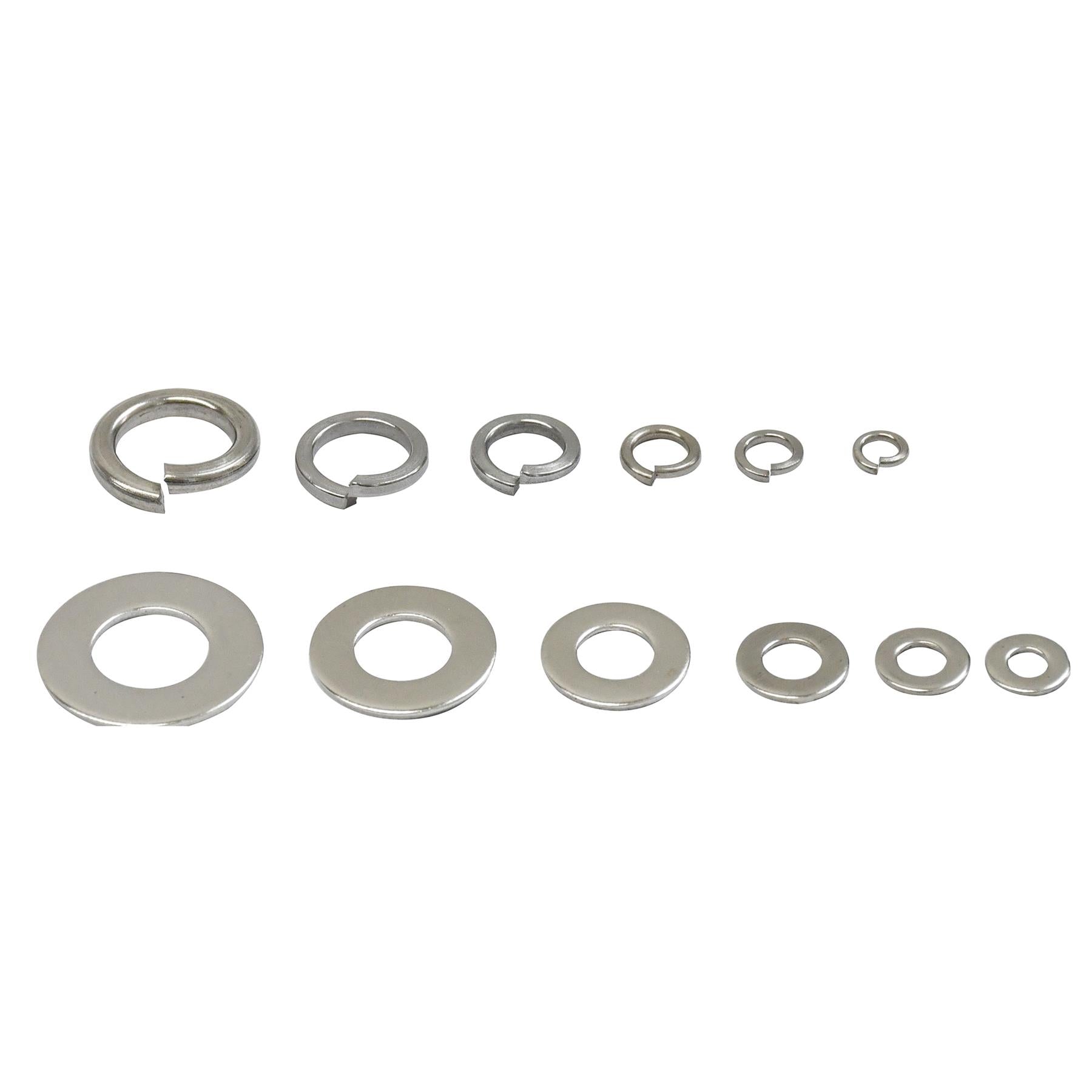Spring Washers Stainless Steel Flat,790 Pc Assorted Set Dapetz