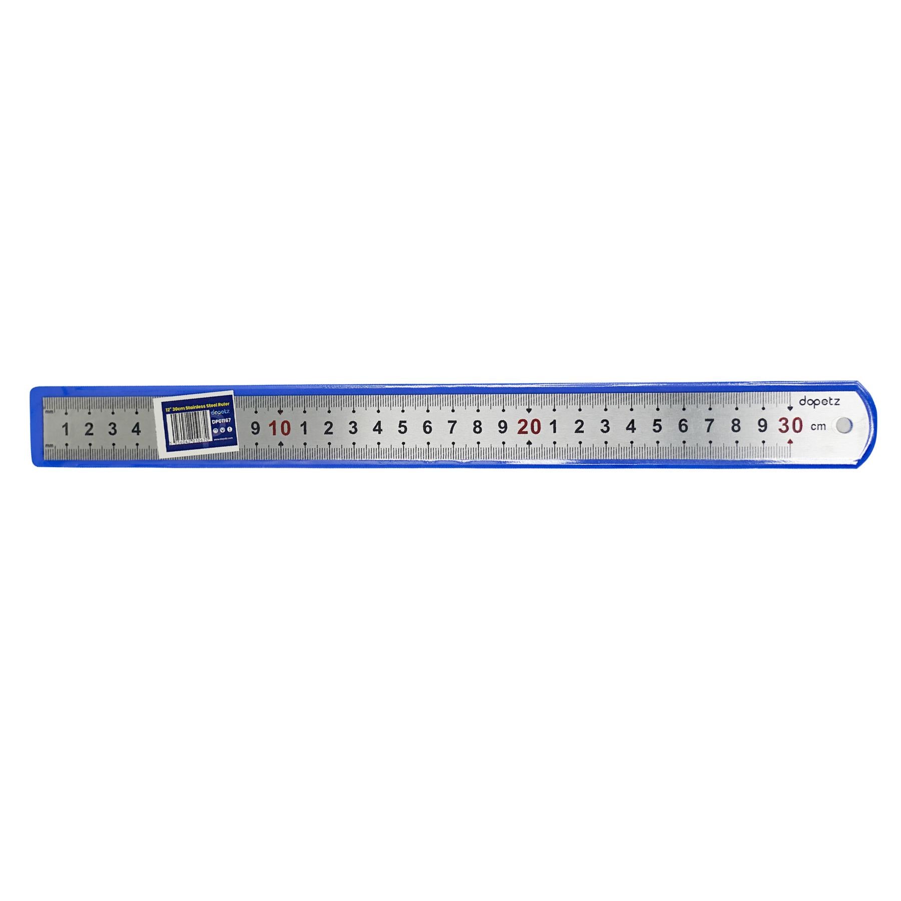 Stainless Steel 12" Metal Ruler Metric & Imperial 300mm Engineers Rule By Dapetz