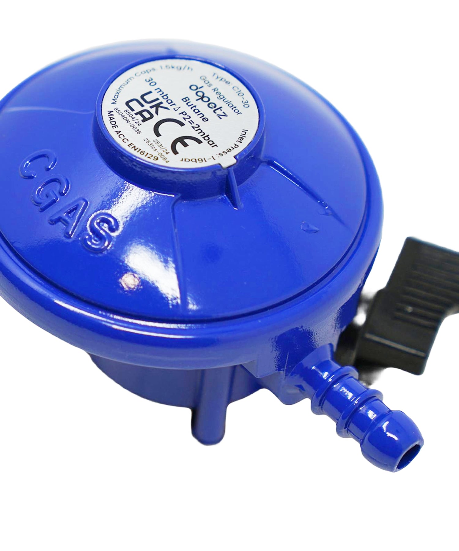 Butane Clip On Gas Regulator 30 mbar Calor Flogas 21mm inlet Caravan Motorhome
