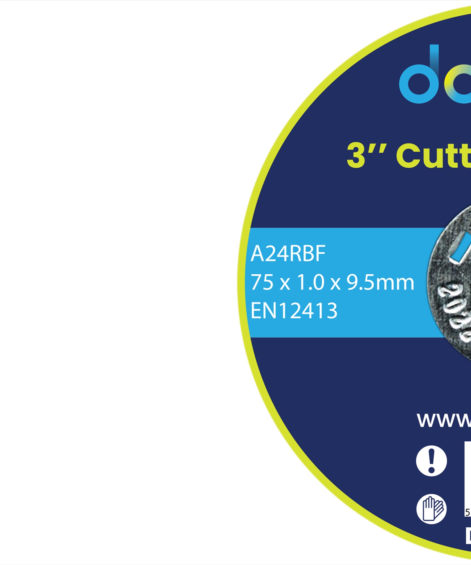 (Pack of 10) Metal Cutting Discs 75mm Angle Grinder Disc Stainless Steel by Dapetz