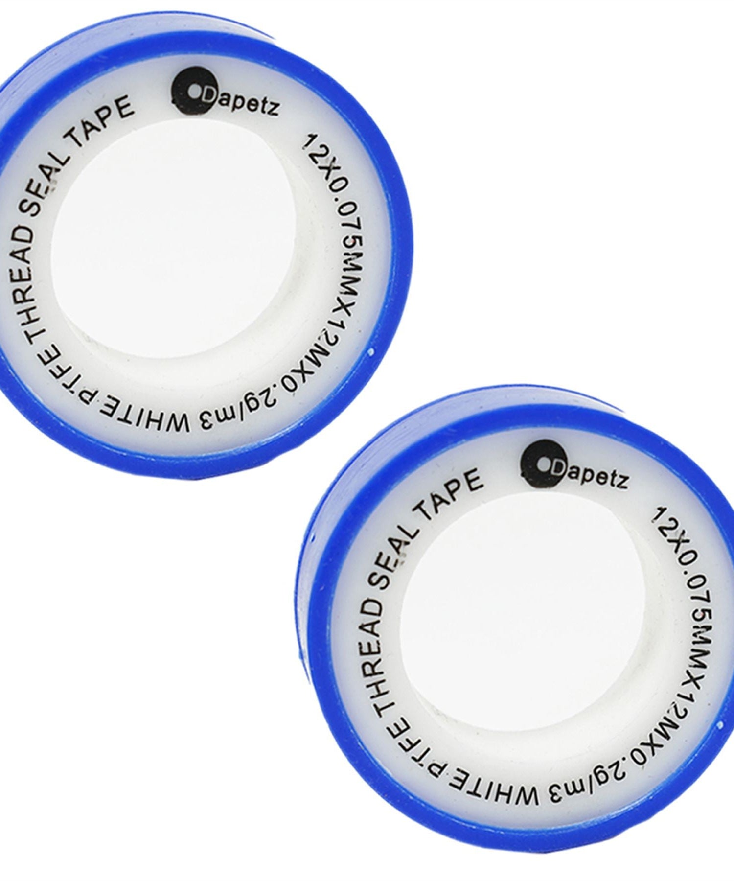PTFE Thread Seal Tape 12mm x 12m | White Teflon Tape for Water Pipes (Pack of 2)